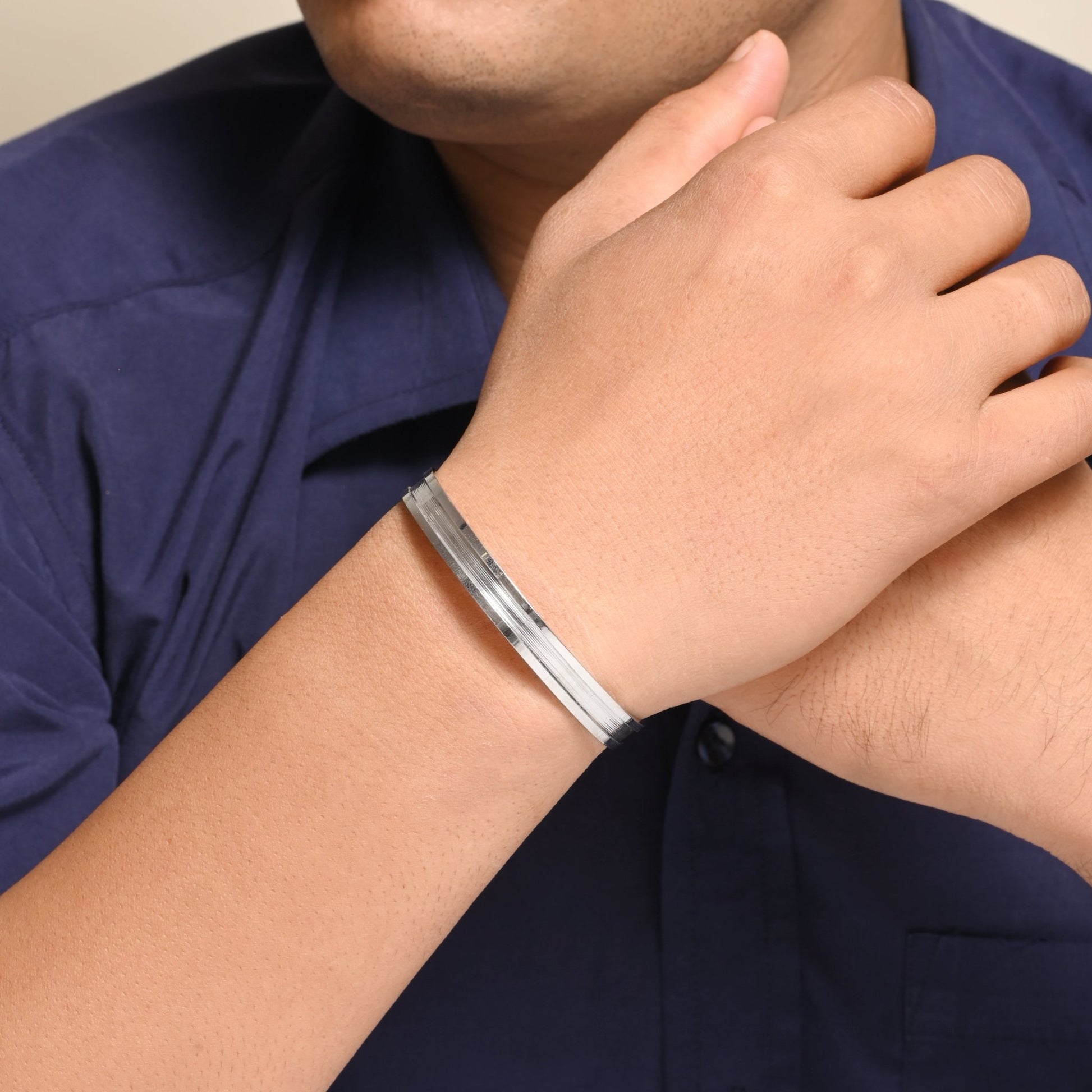 The Classic Silver Cuff Bracelet - Vinayak - House of Silver