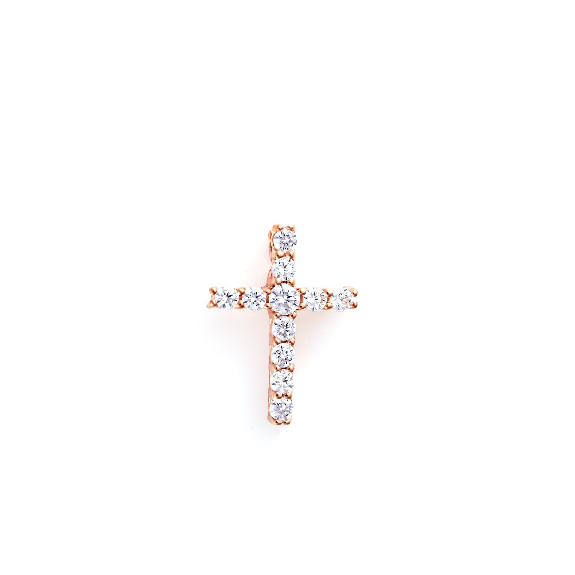 The Cross Zirconia Pendant - Vinayak - House of Silver