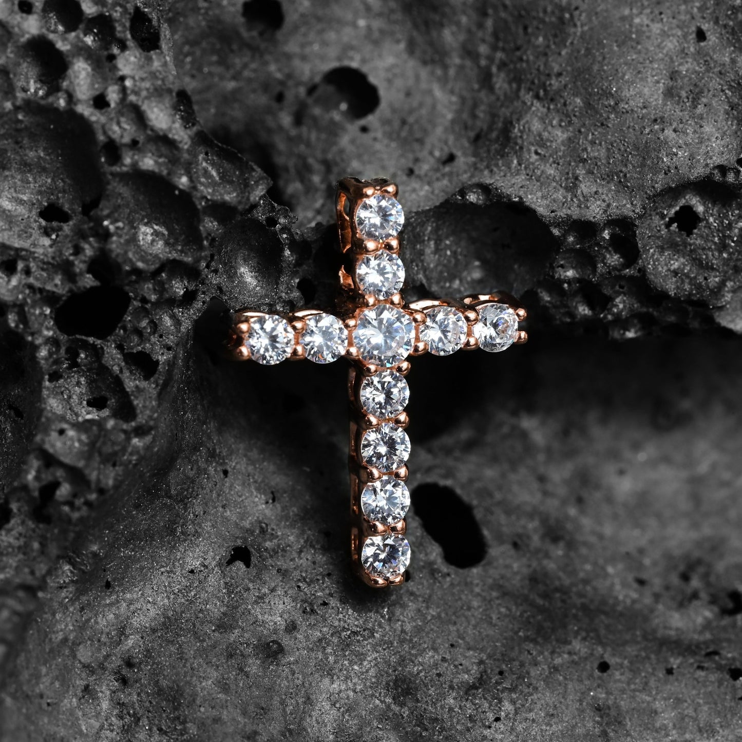 The Cross Zirconia Pendant - Vinayak - House of Silver