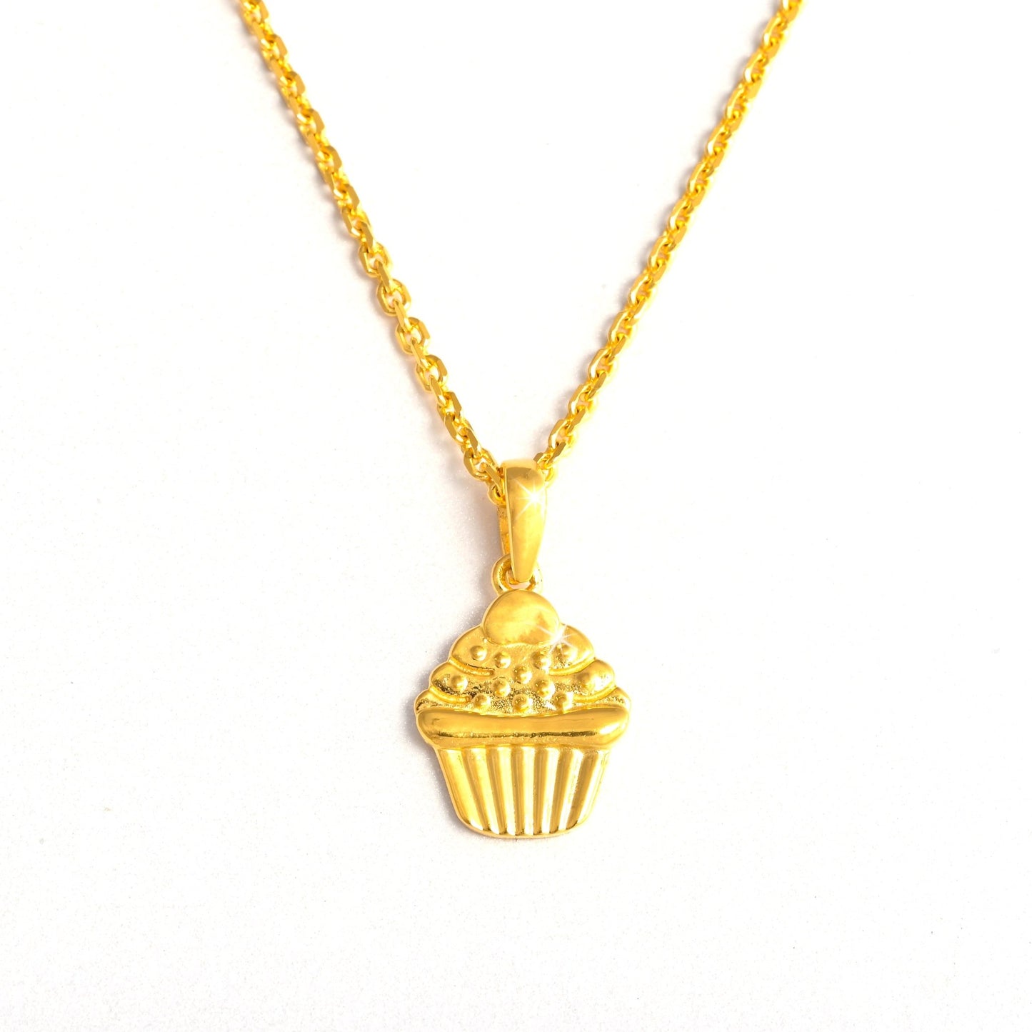 The Cupcake Charm Silver Necklace Set - Vinayak - House of Silver