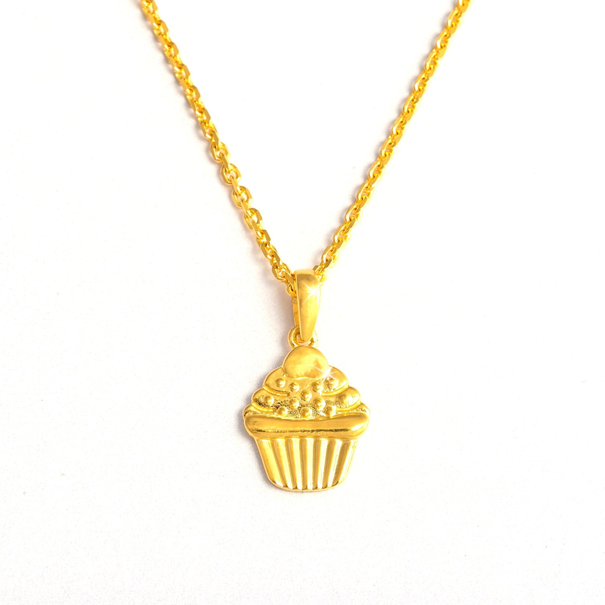 The Cupcake Charm Silver Necklace Set - Vinayak - House of Silver