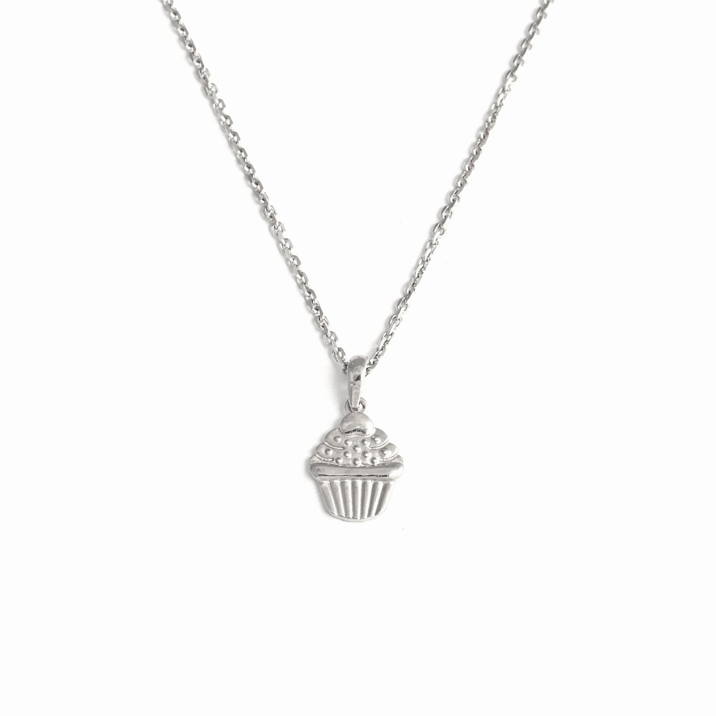 The Cupcake Charm Silver Necklace Set - Vinayak - House of Silver