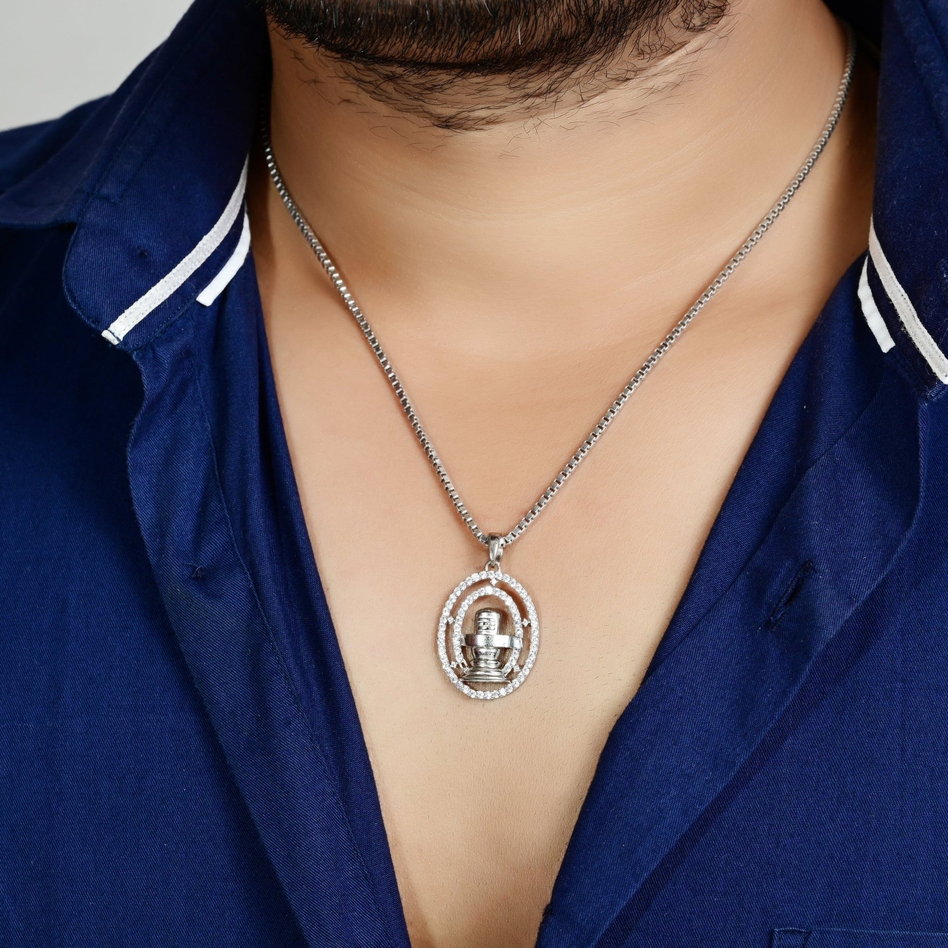 The Divine Shiv Ling Pendant - Vinayak - House of Silver
