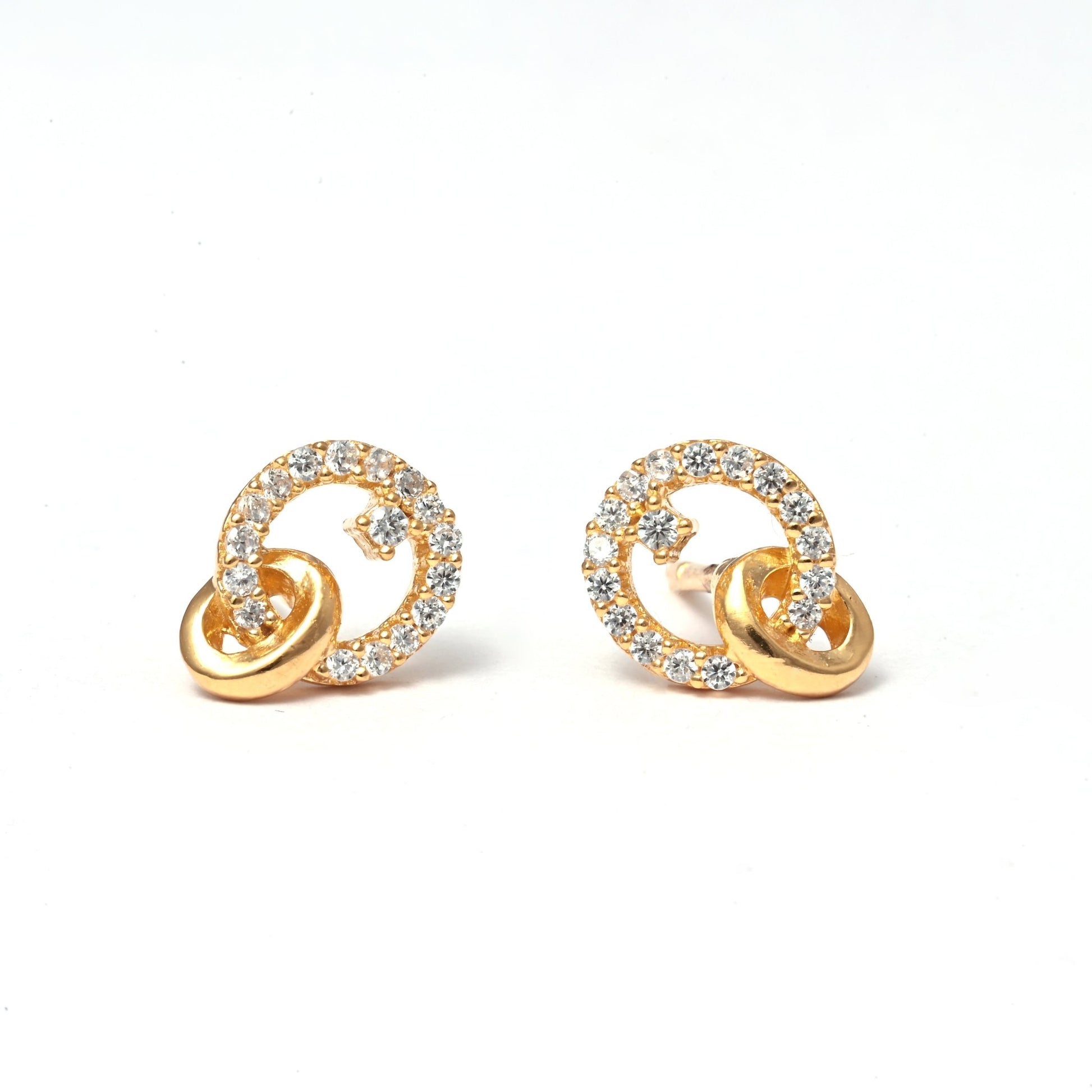 The Dual Radiance Earrings - Vinayak - House of Silver