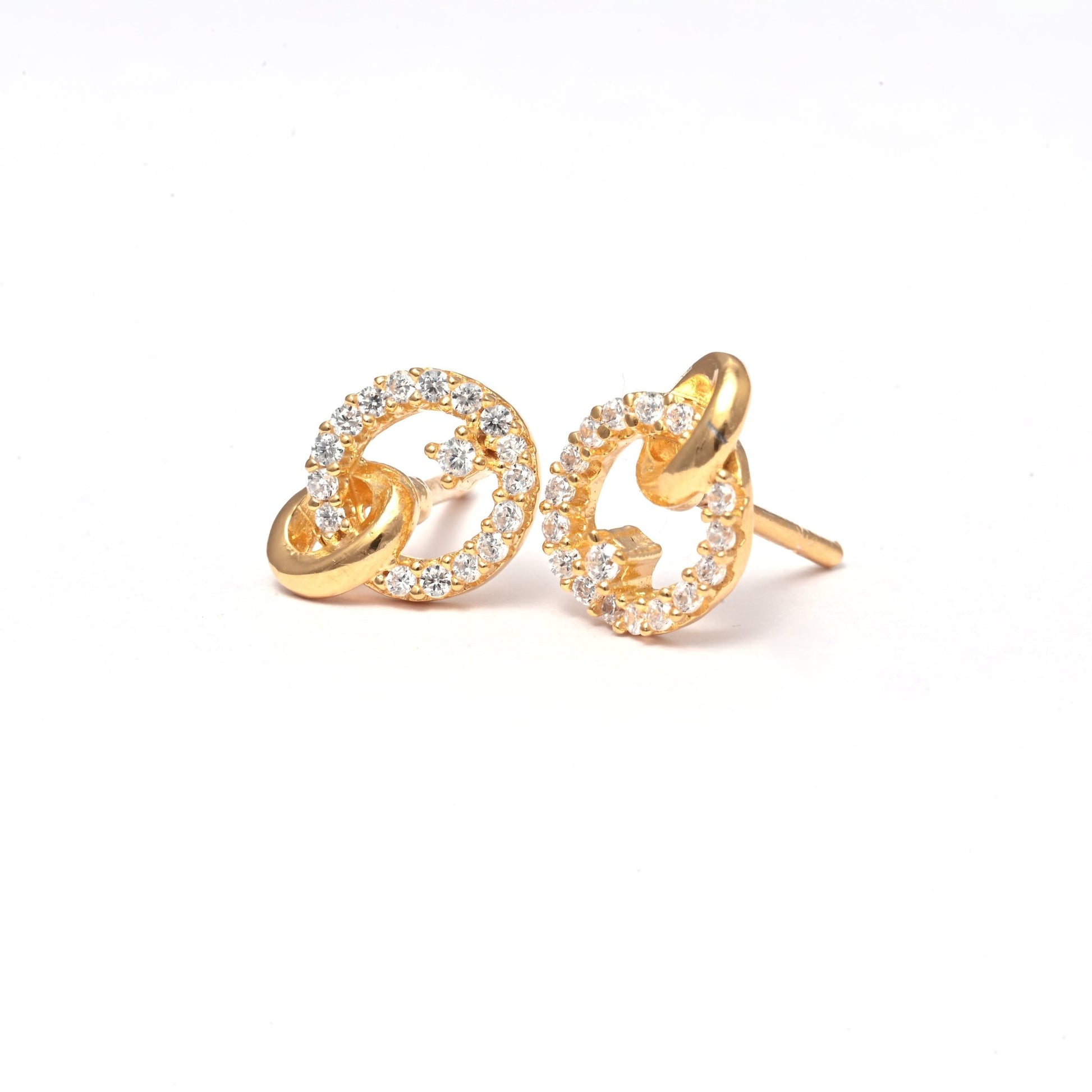 The Dual Radiance Earrings - Vinayak - House of Silver