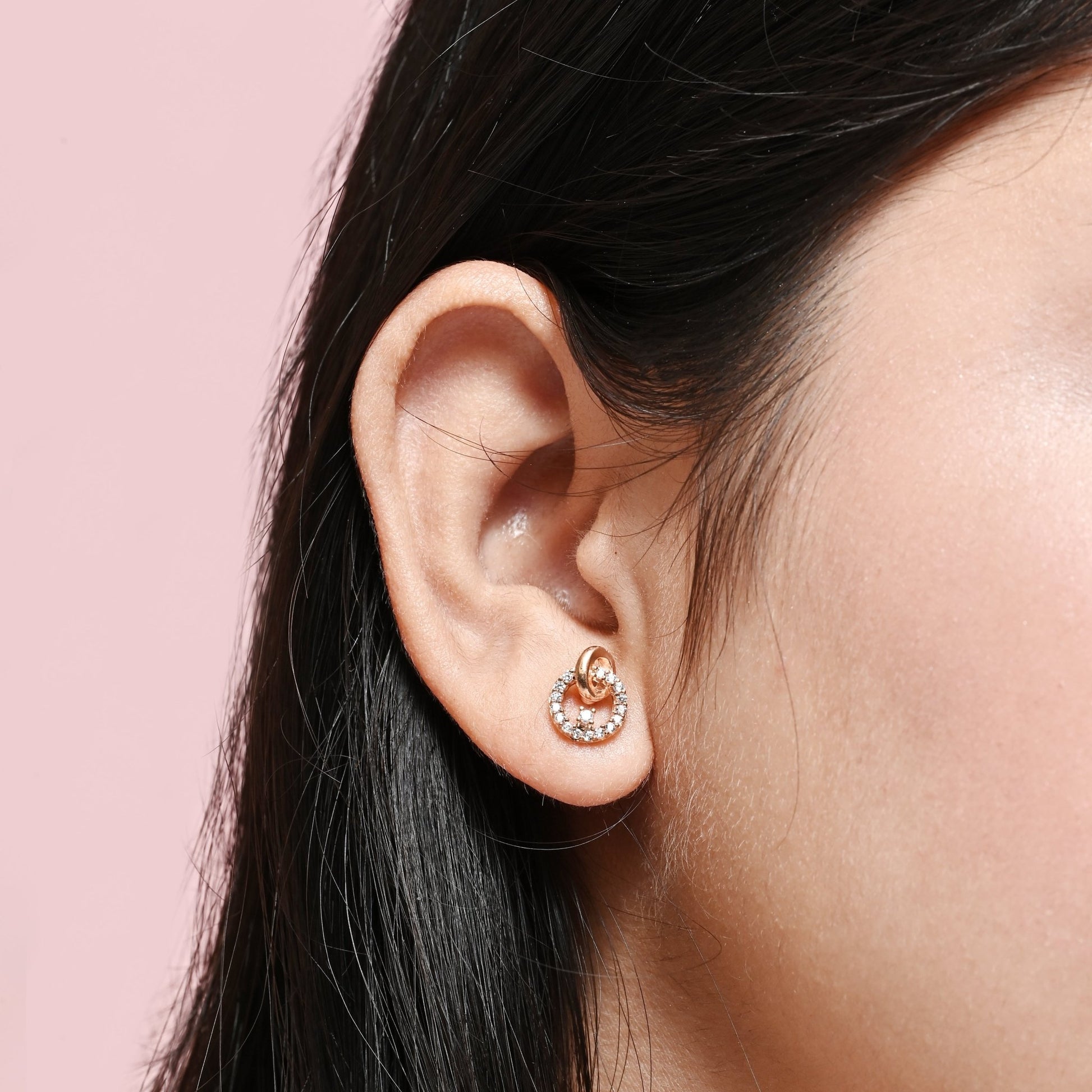 The Dual Radiance Silver Earrings - Vinayak - House of Silver