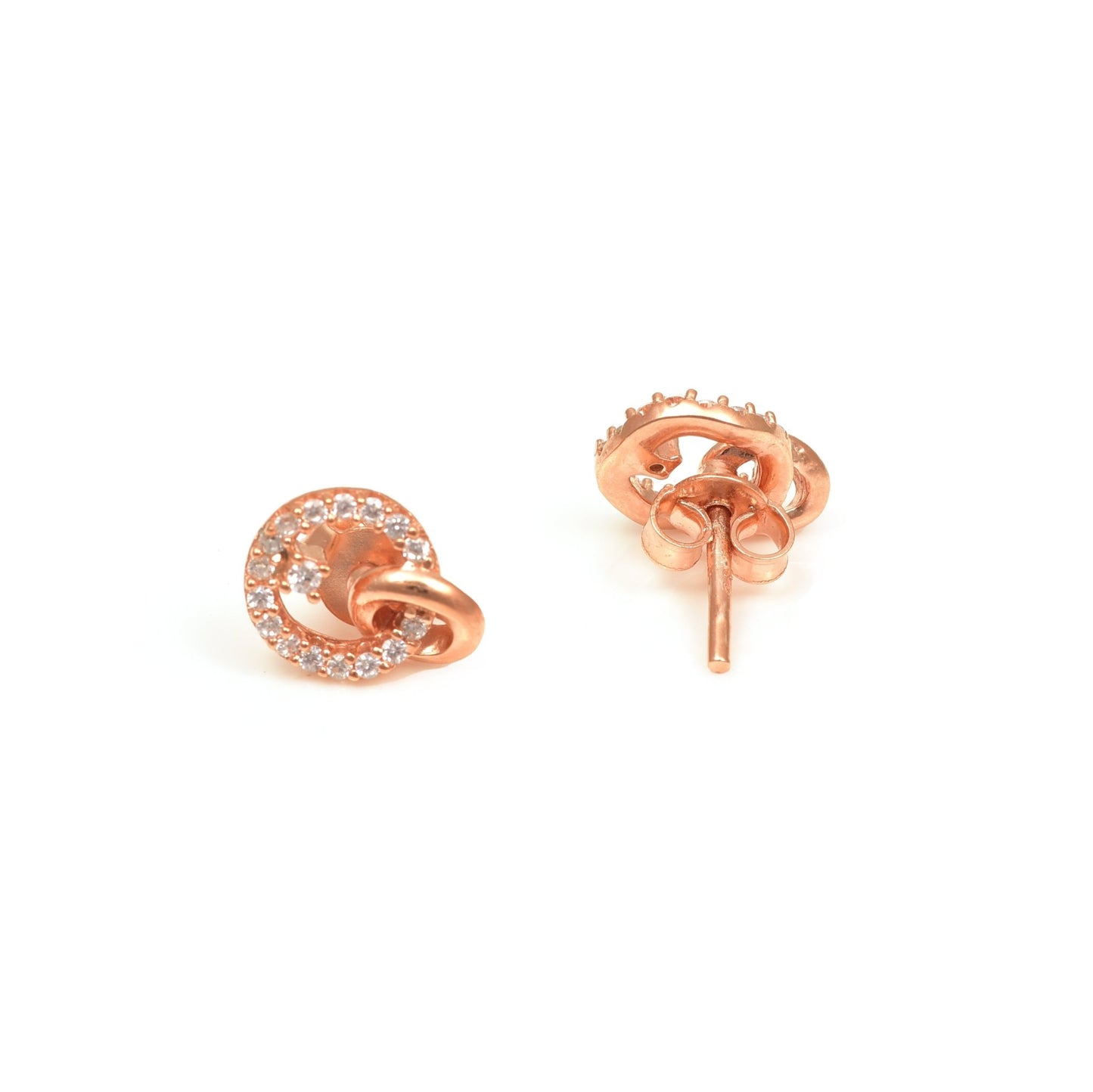 The Dual Radiance Silver Earrings - Vinayak - House of Silver