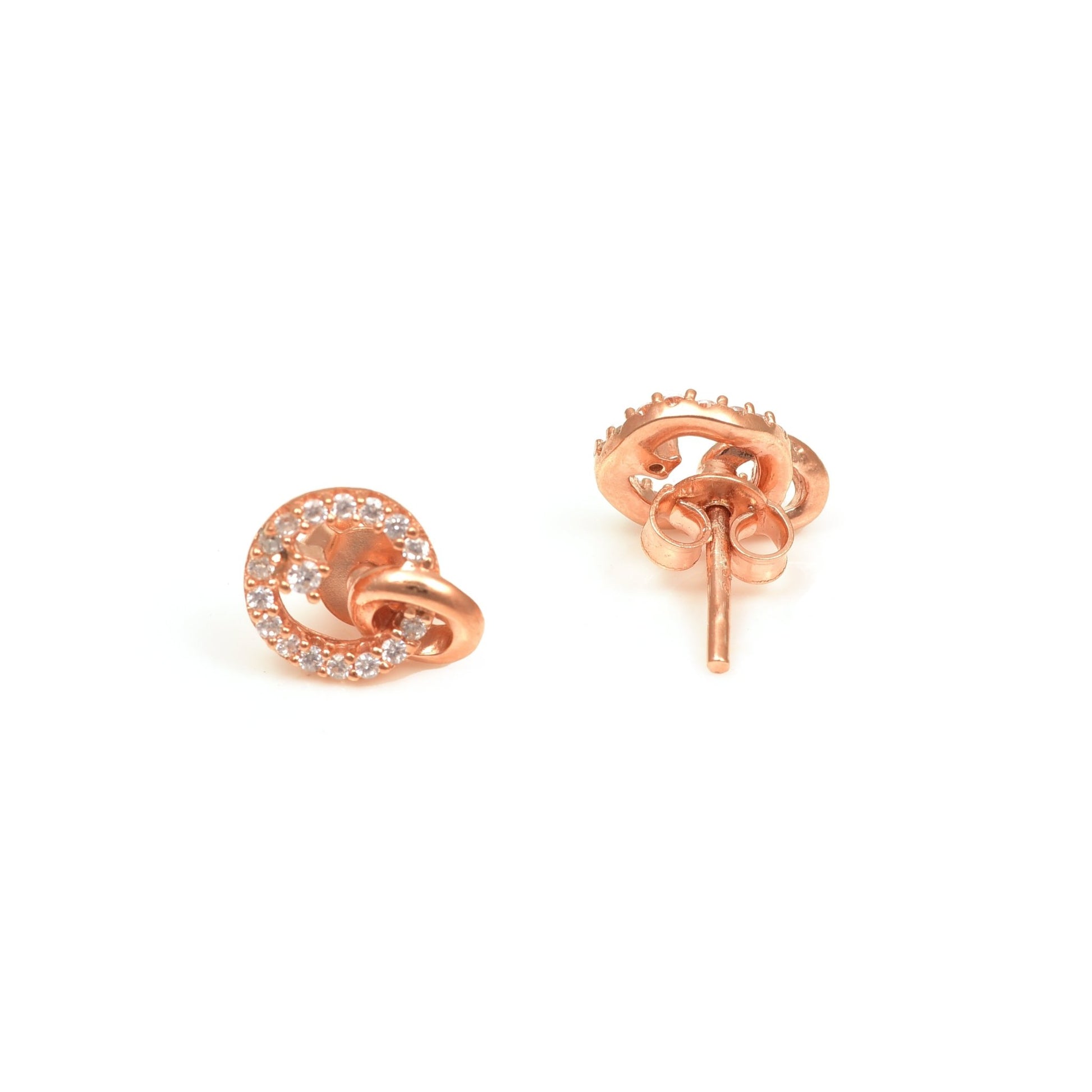 The Dual Radiance Silver Earrings - Vinayak - House of Silver