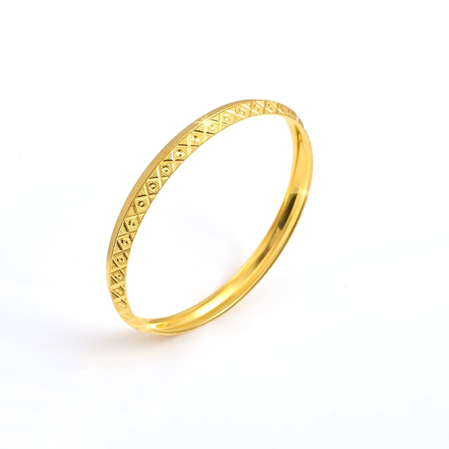 The Elegant Trace Silver Kada - Vinayak - House of Silver
