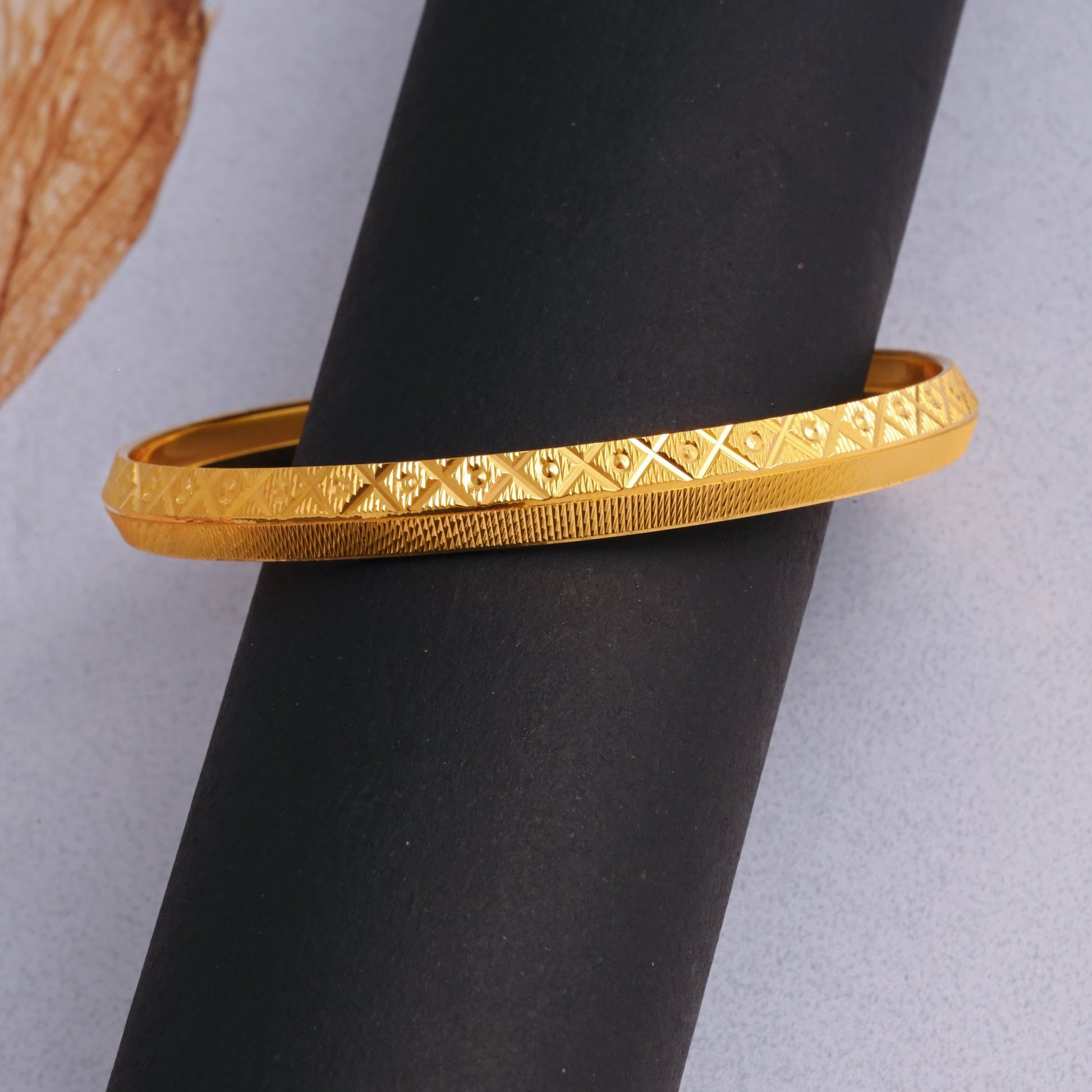 The Elegant Trace Silver Kada - Vinayak - House of Silver