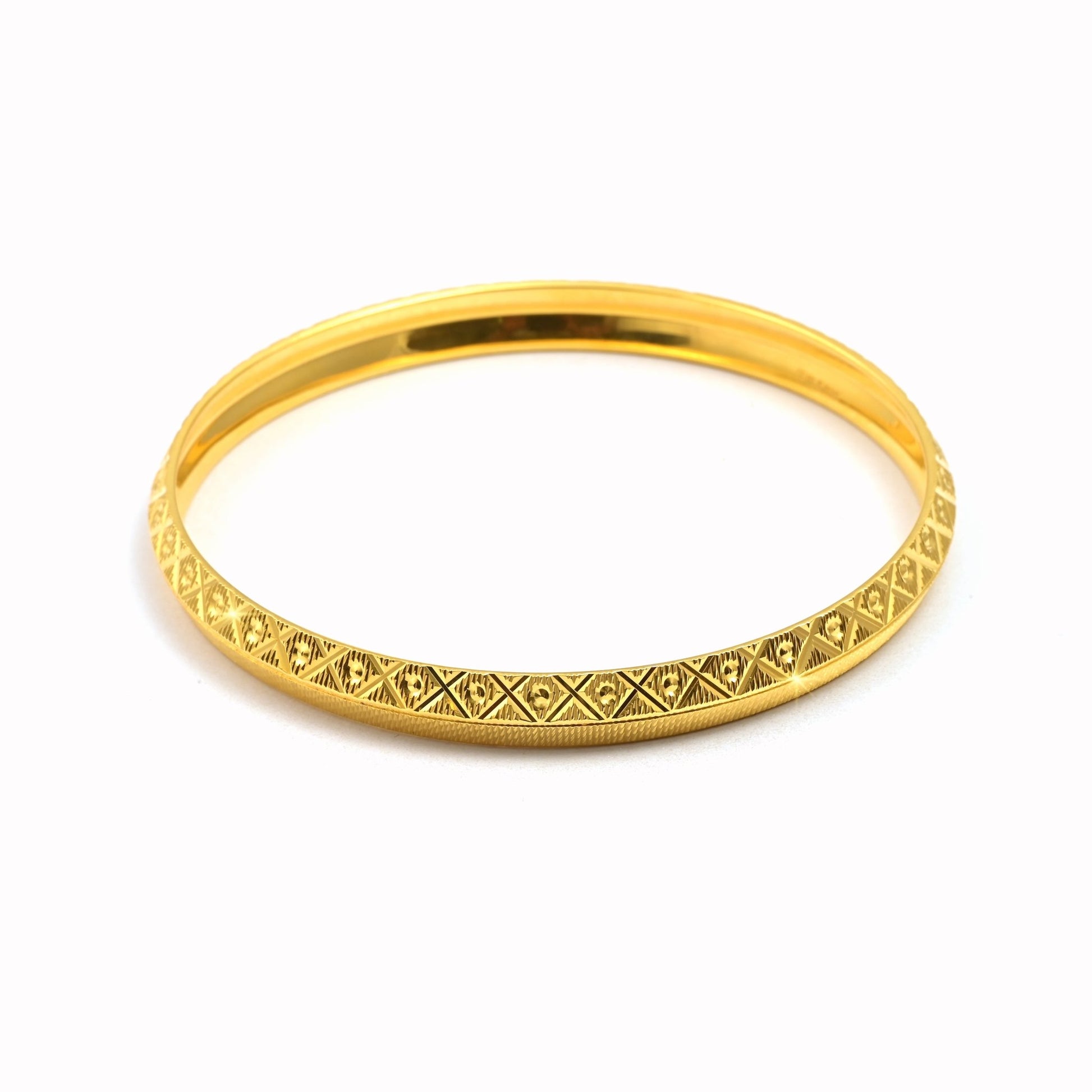 The Elegant Trace Silver Kada - Vinayak - House of Silver