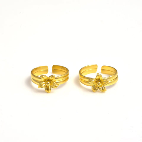 The Floral Band Toe Ring