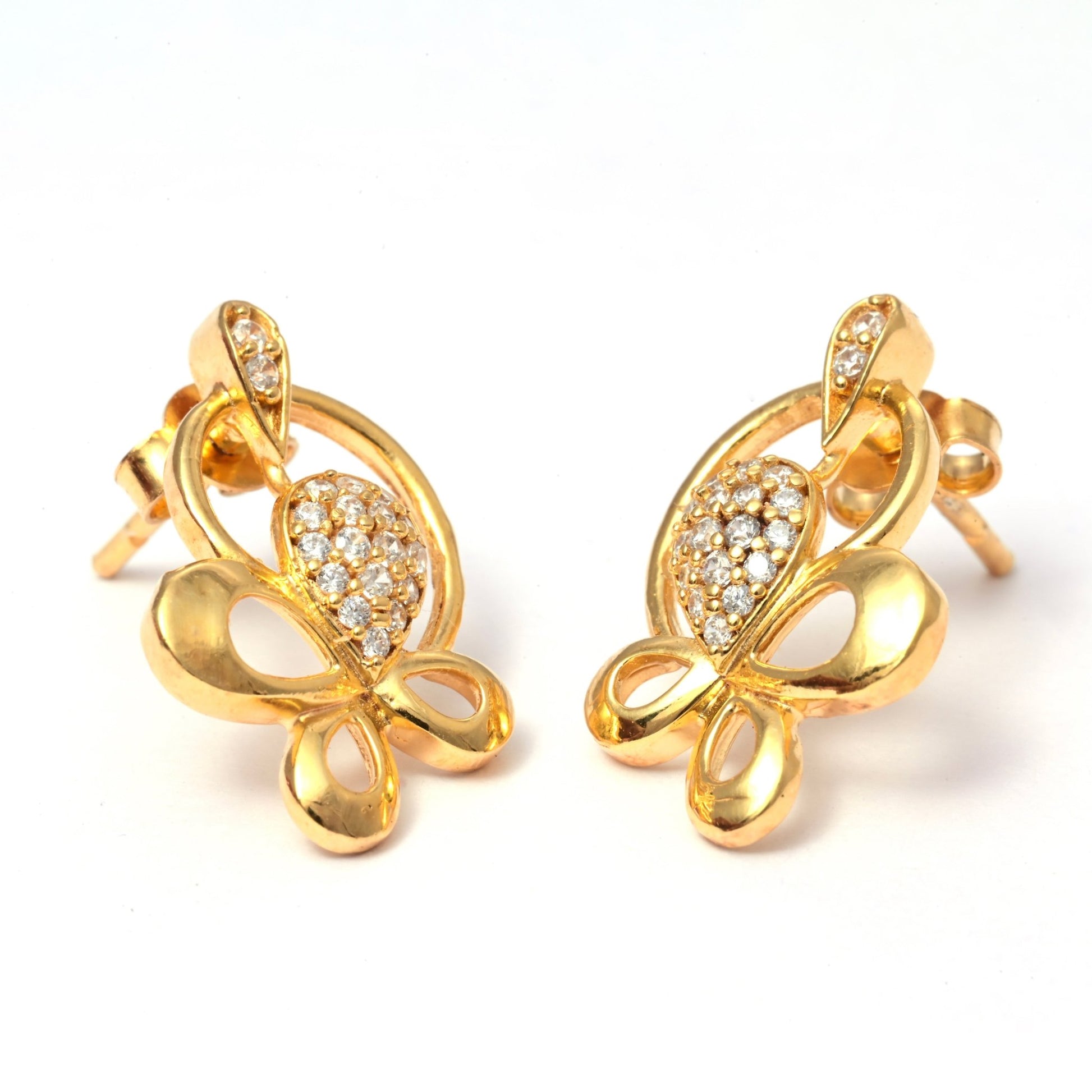 The Fluttering Elegance Earrings - Vinayak - House of Silver