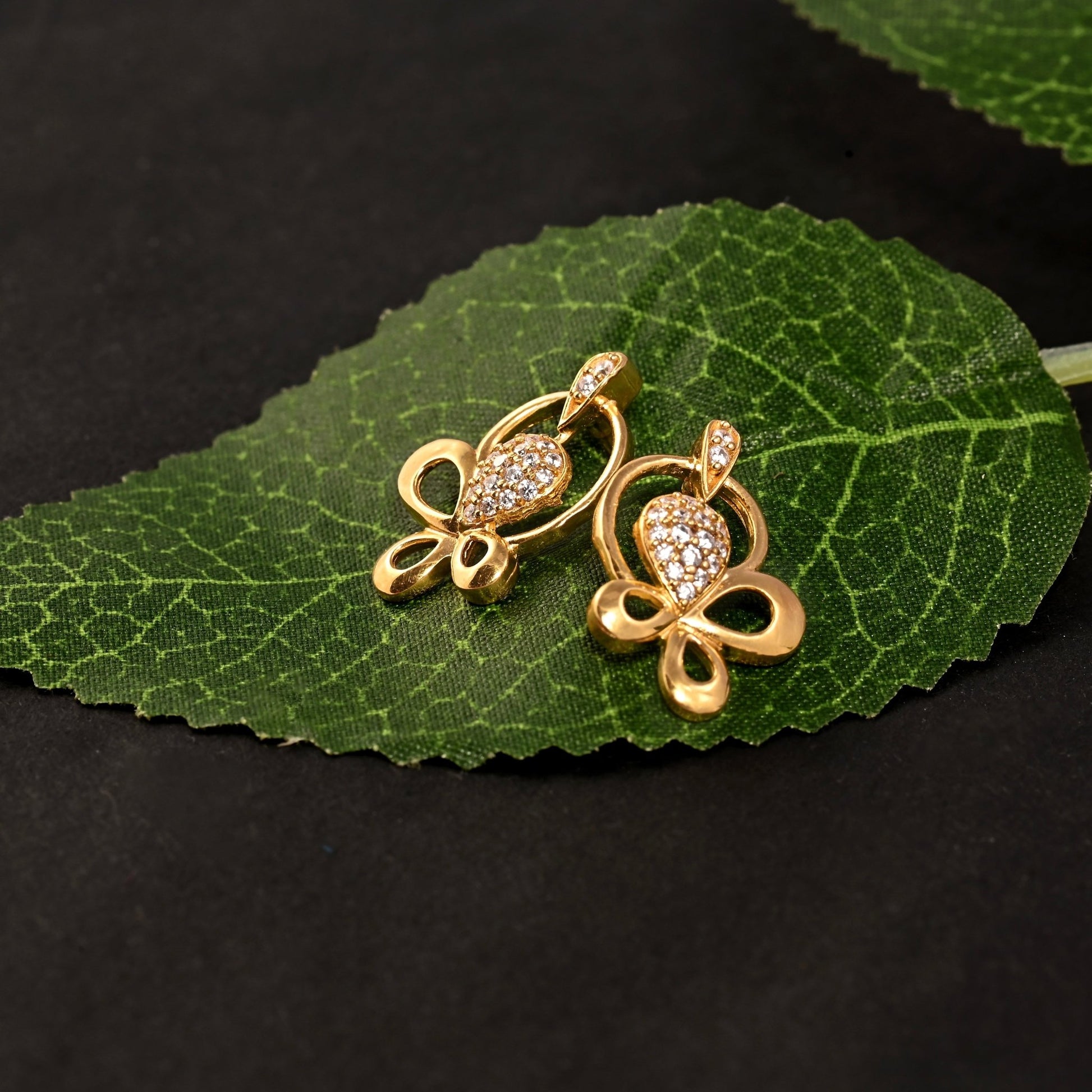 The Fluttering Elegance Earrings - Vinayak - House of Silver
