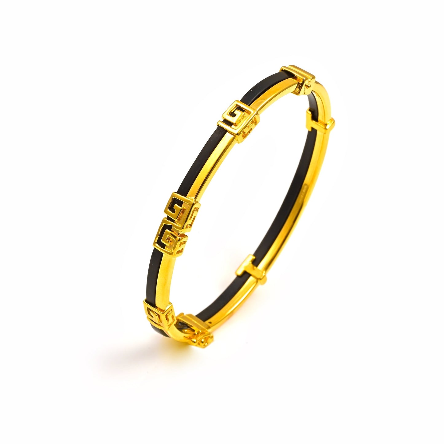 The Labyrinth Noir Silver Bracelet - Vinayak - House of Silver