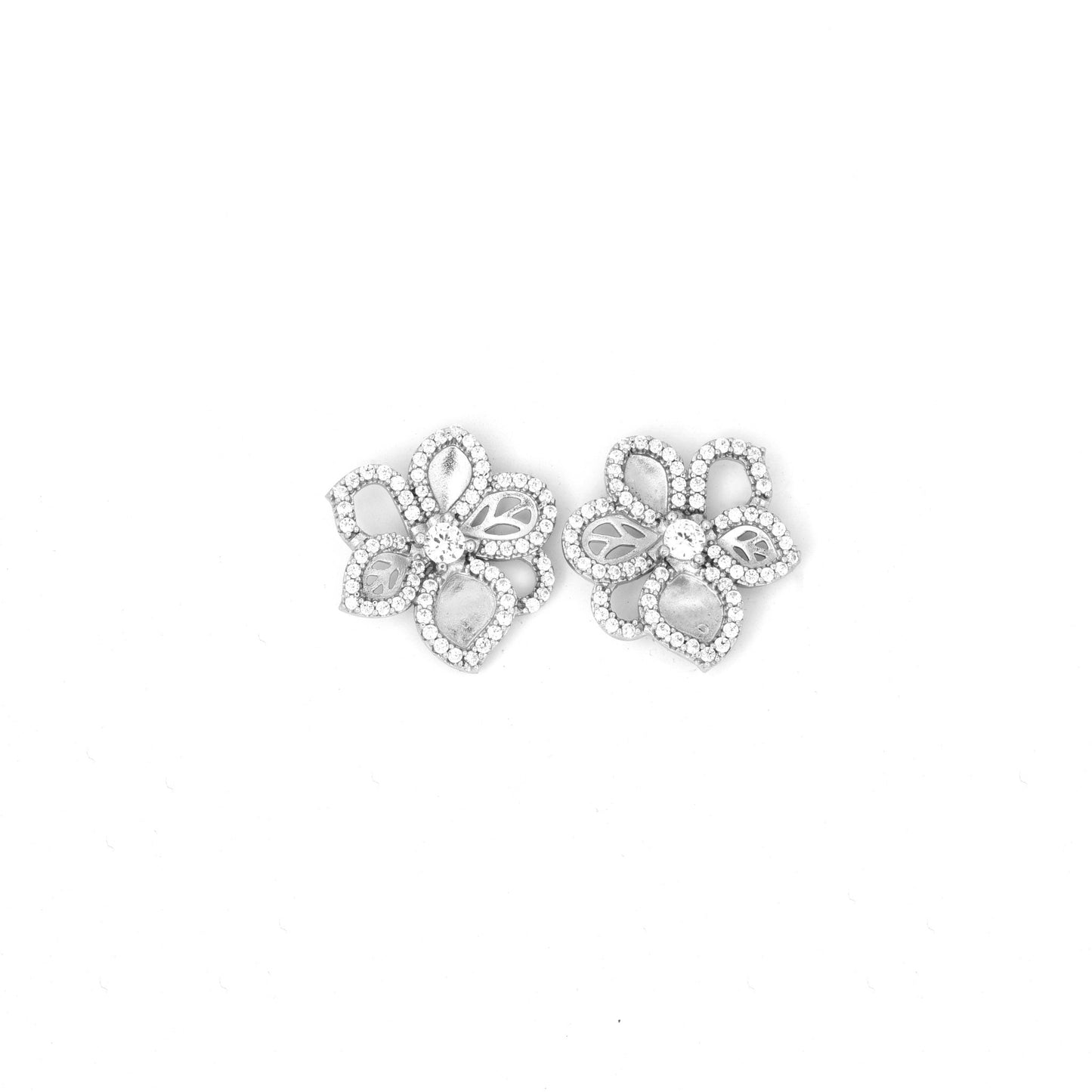 The Majestic Bloom Necklace Set - Vinayak - House of Silver