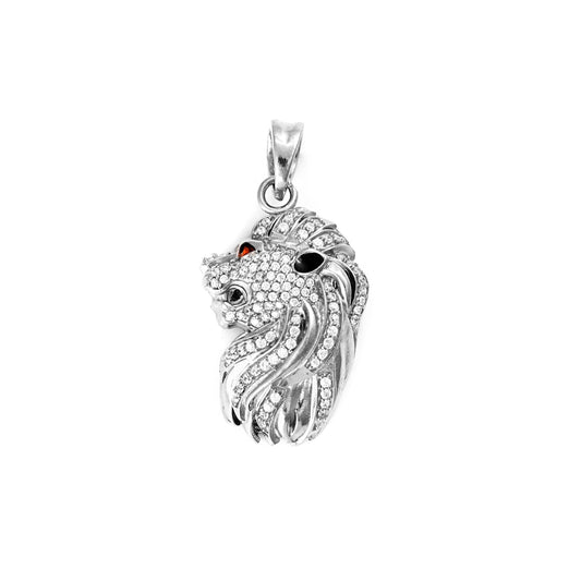 The Majestic Mane Zirconia Pendant - Vinayak - House of Silver