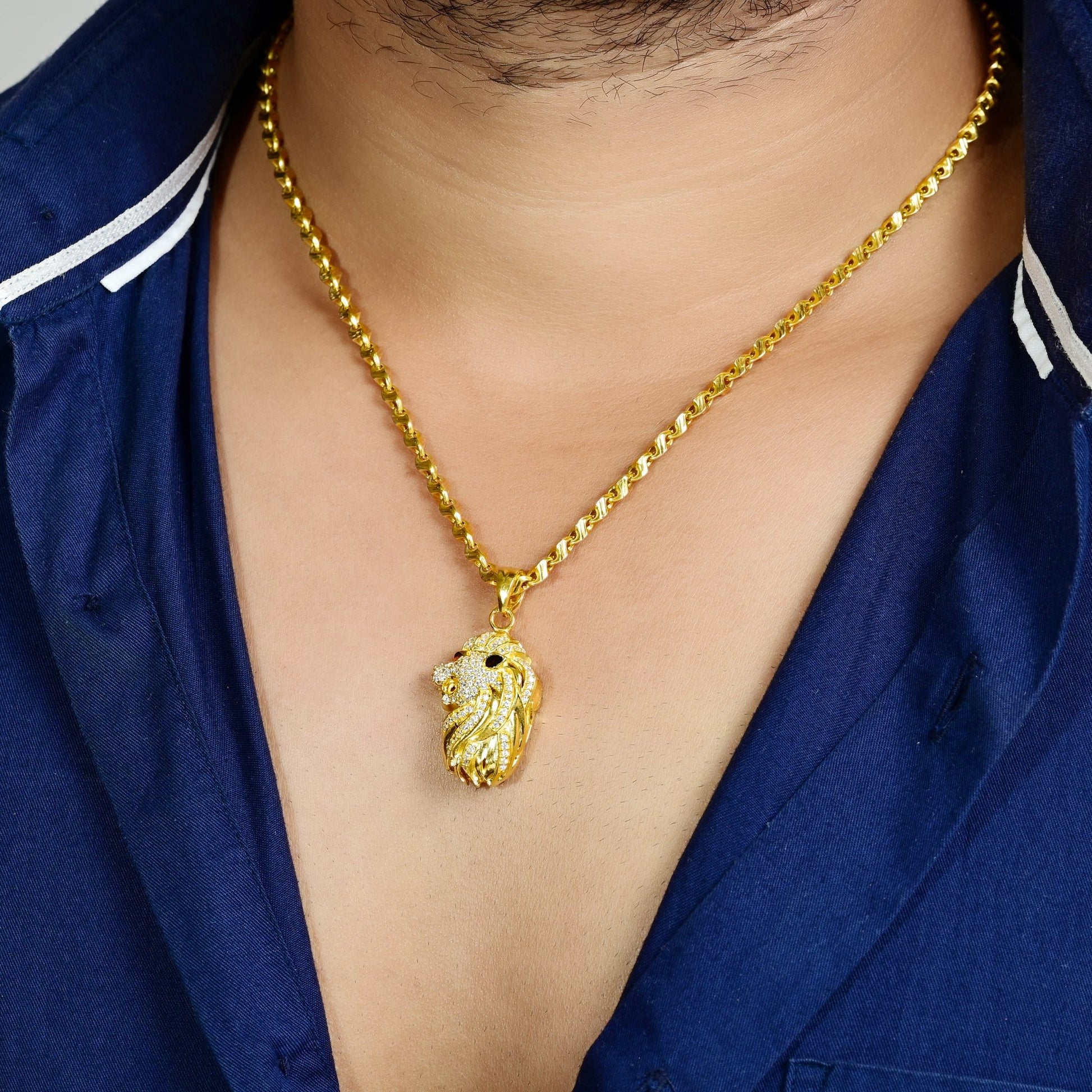 The Majestic Mane Zirconia Pendant - Vinayak - House of Silver