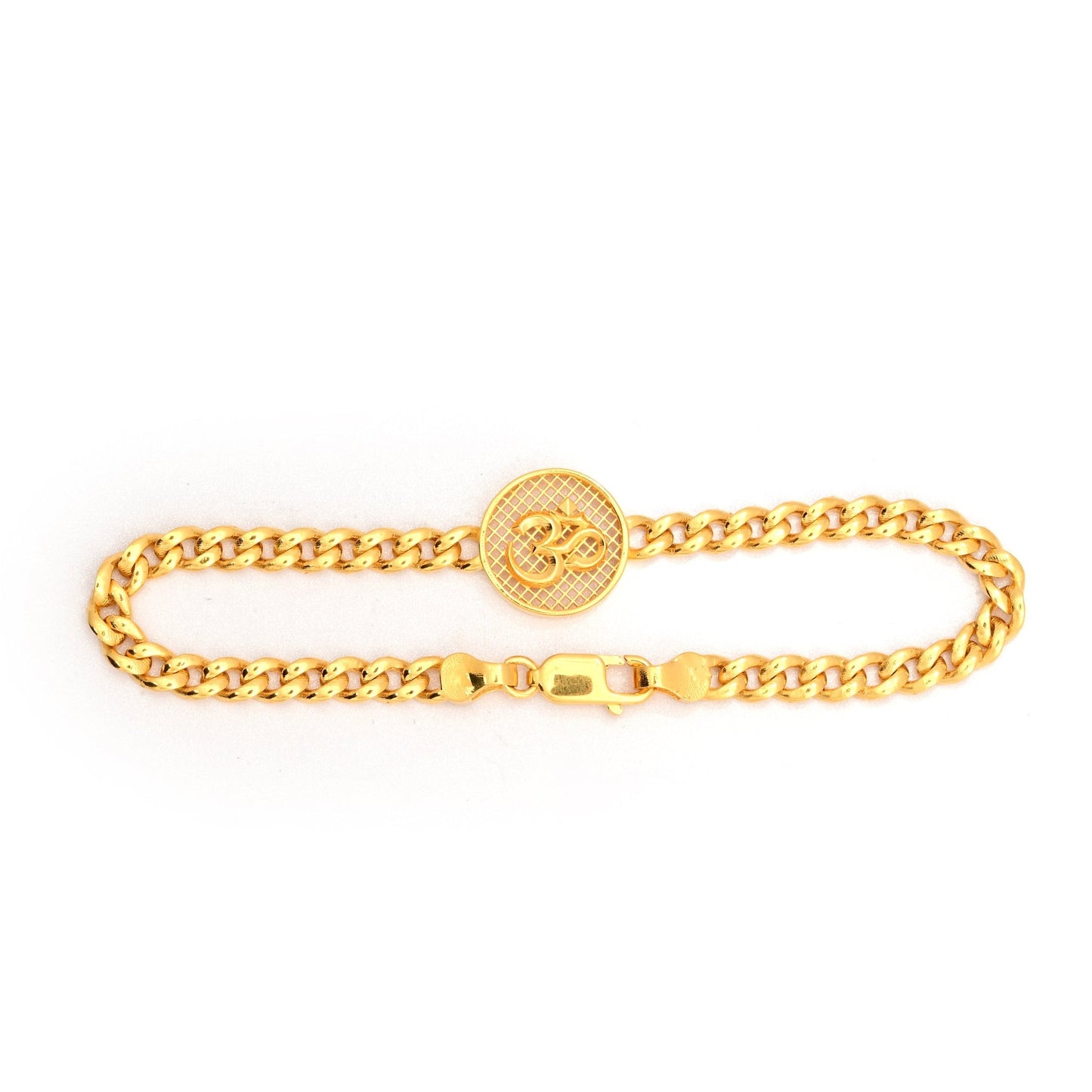 The Om Chained Bracelet - Vinayak - House of Silver