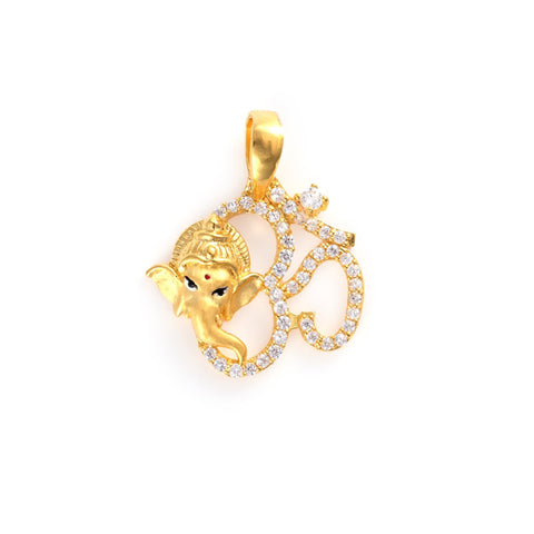 The Om Ganesha Silver Pendant