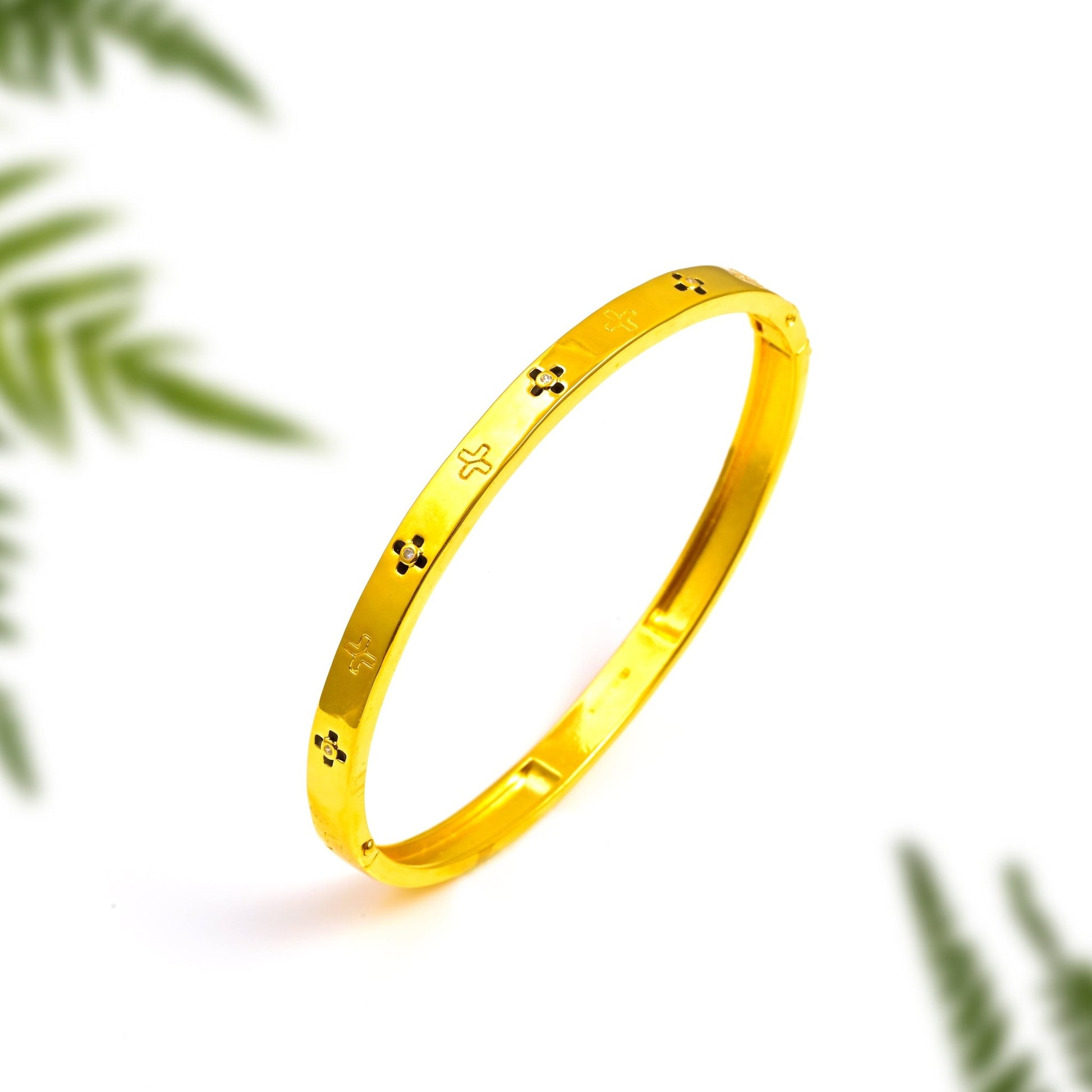 The Plus Radiance Silver Kada - Vinayak - House of Silver