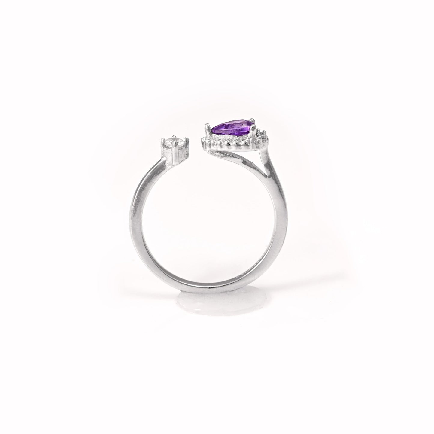 The Purple Zirconia Ring - Vinayak - House of Silver