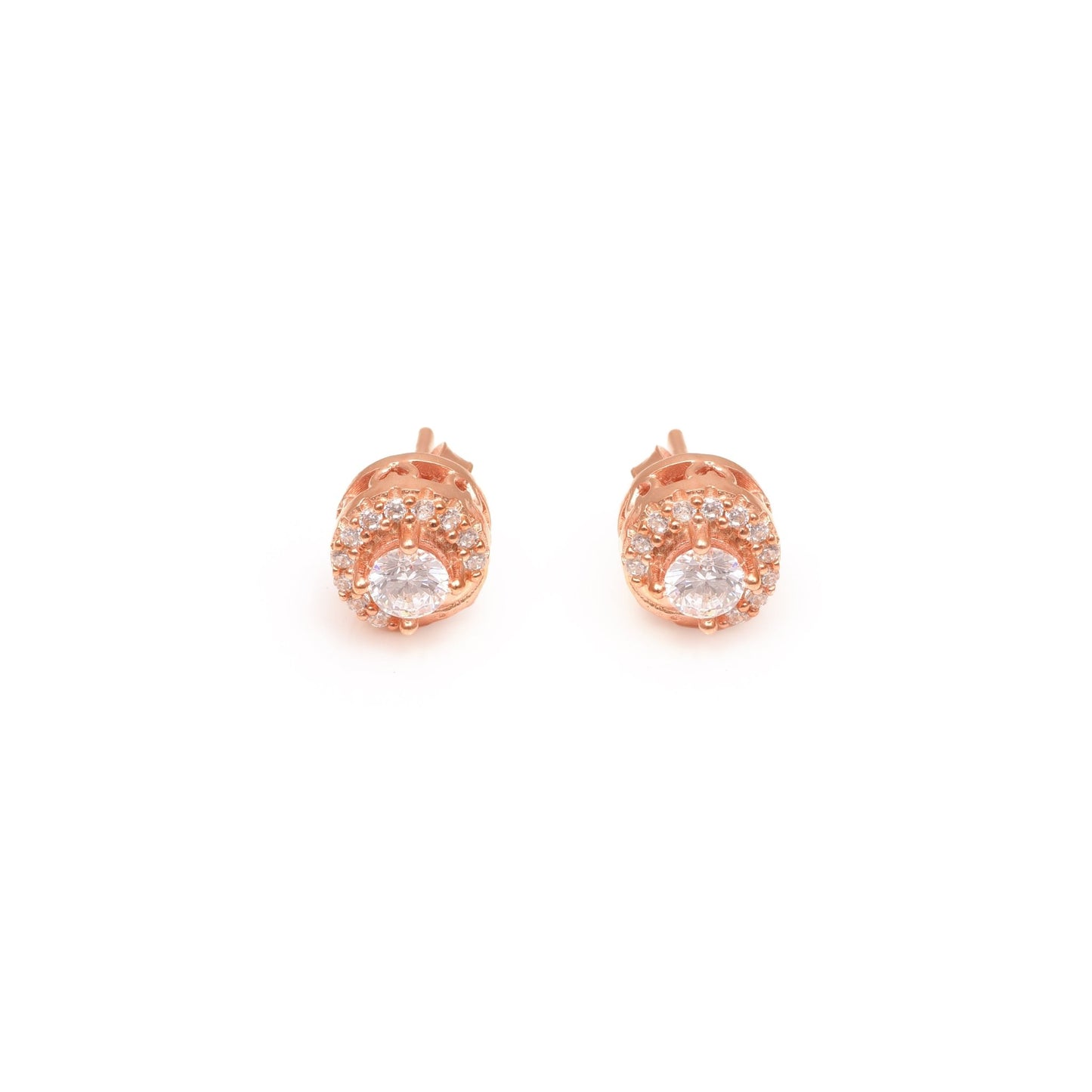 The Radiant Halo Earrings - Vinayak - House of Silver