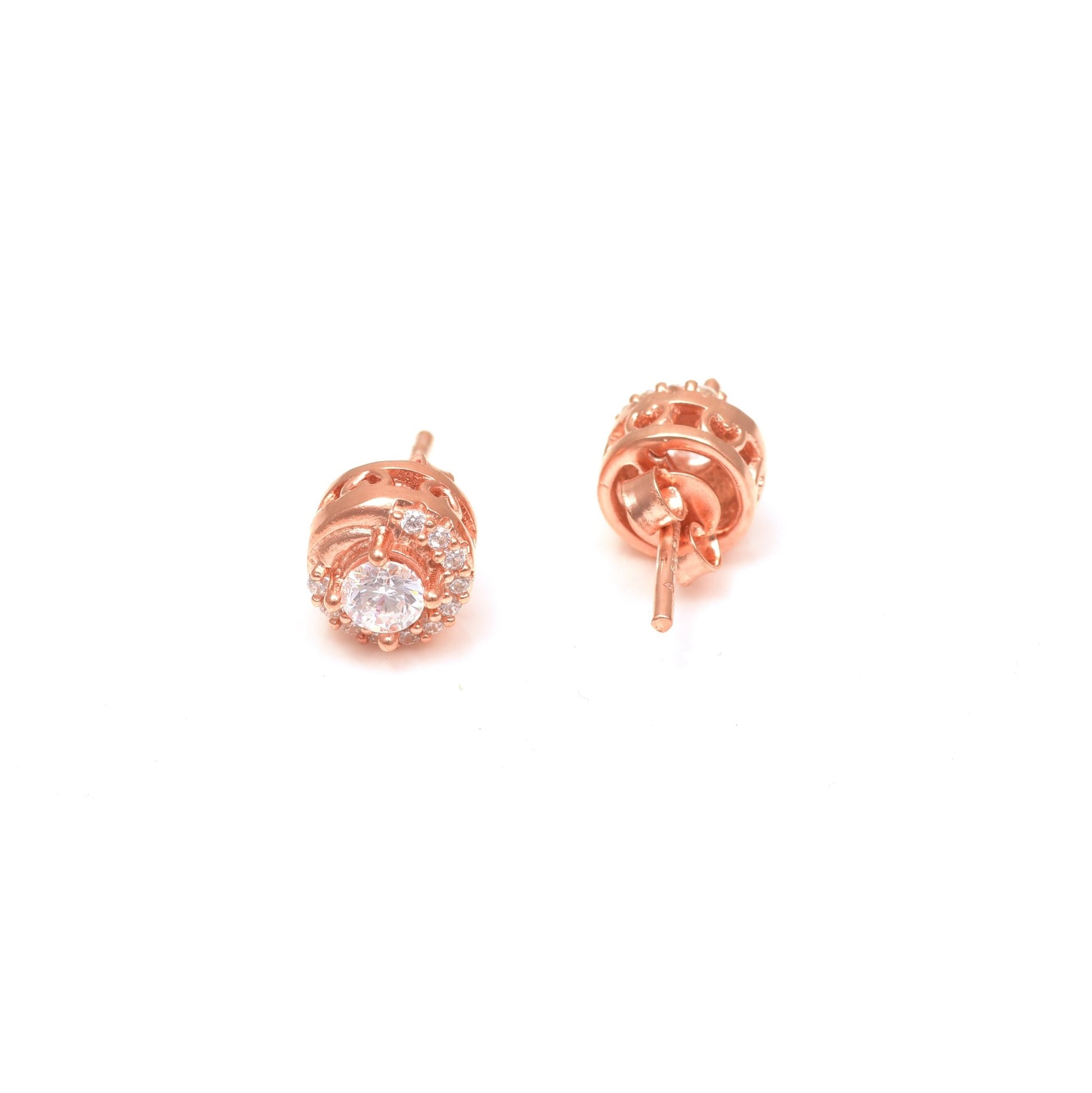 The Radiant Halo Earrings - Vinayak - House of Silver
