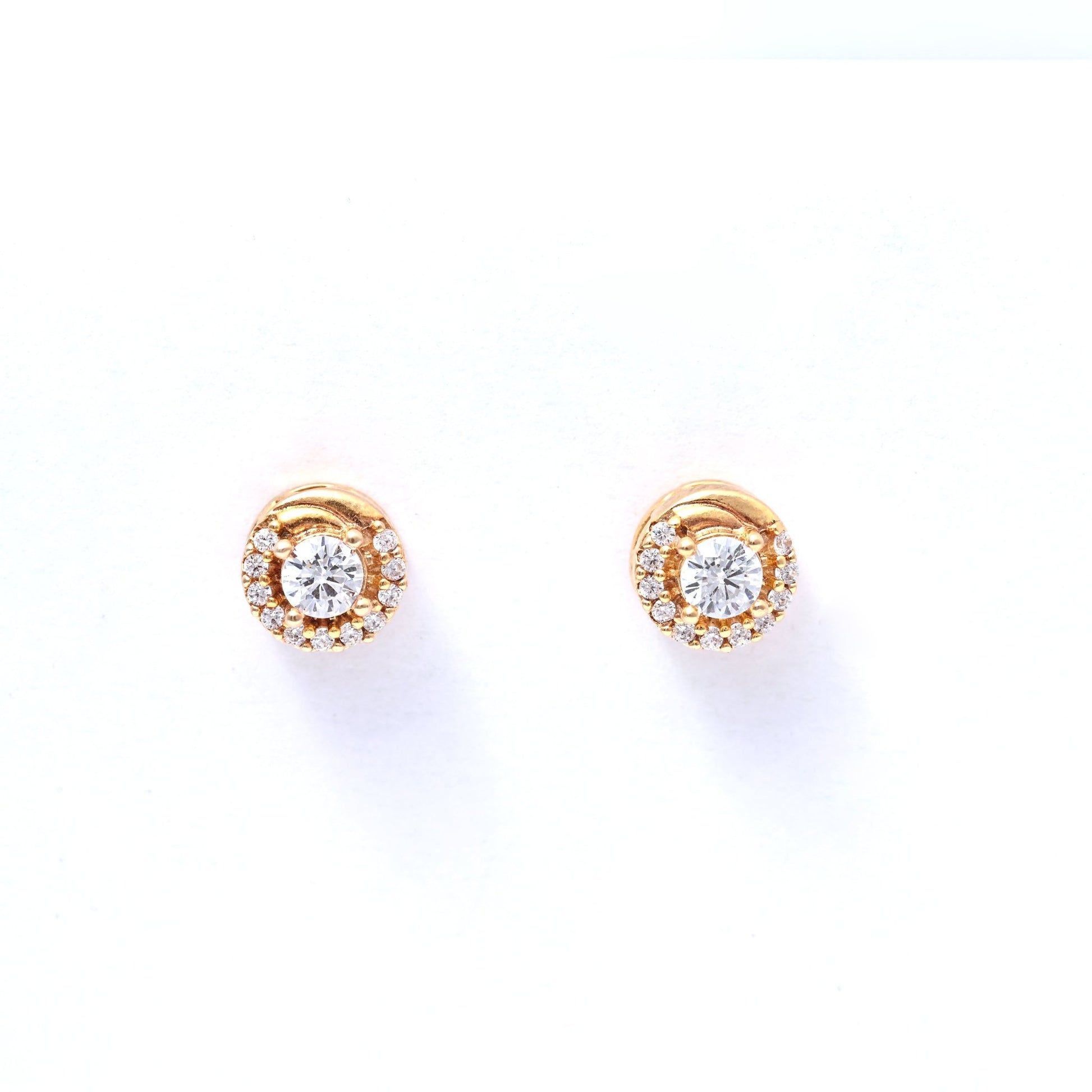 The Radiant Halo Earrings - Vinayak - House of Silver