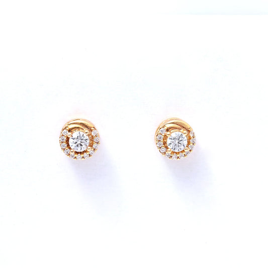 The Radiant Halo Earrings - Vinayak - House of Silver