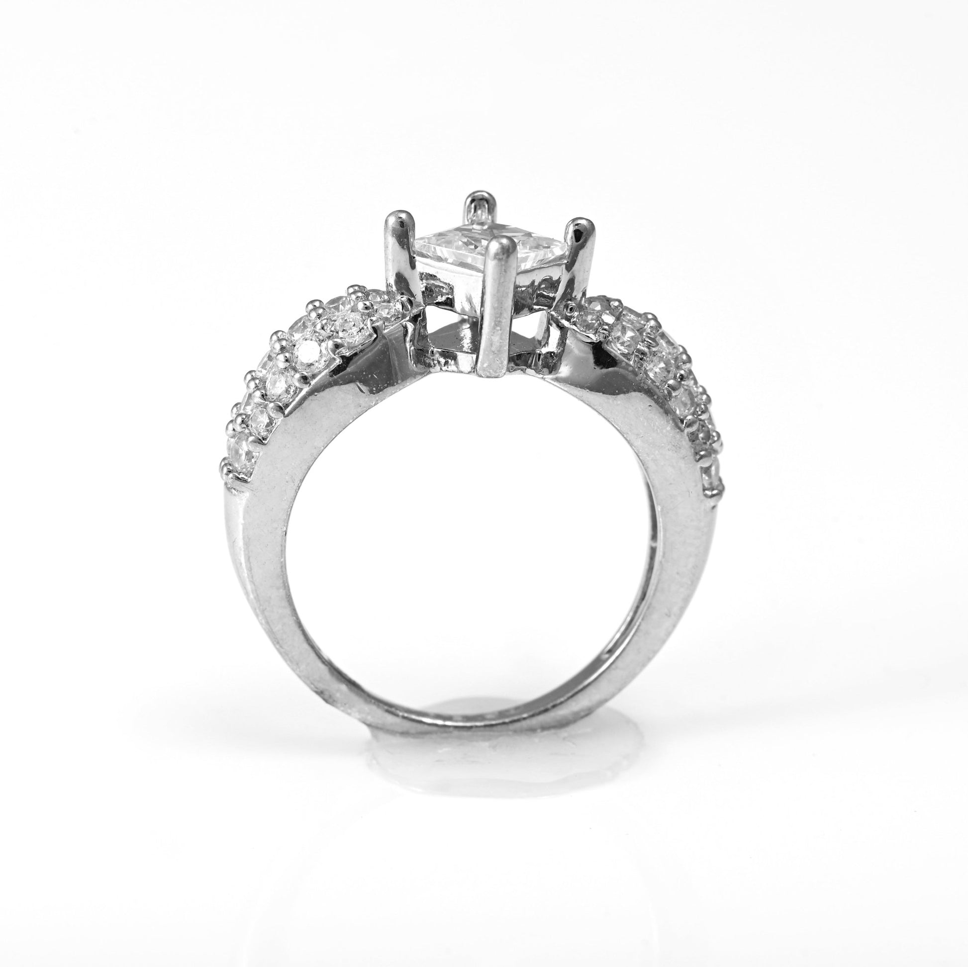 The Radiant Majesty Zirconia Ring - Vinayak - House of Silver