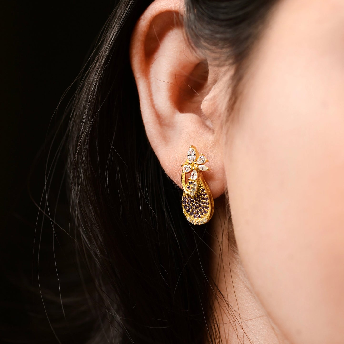 The Royal Plumage Earrings - Vinayak - House of Silver