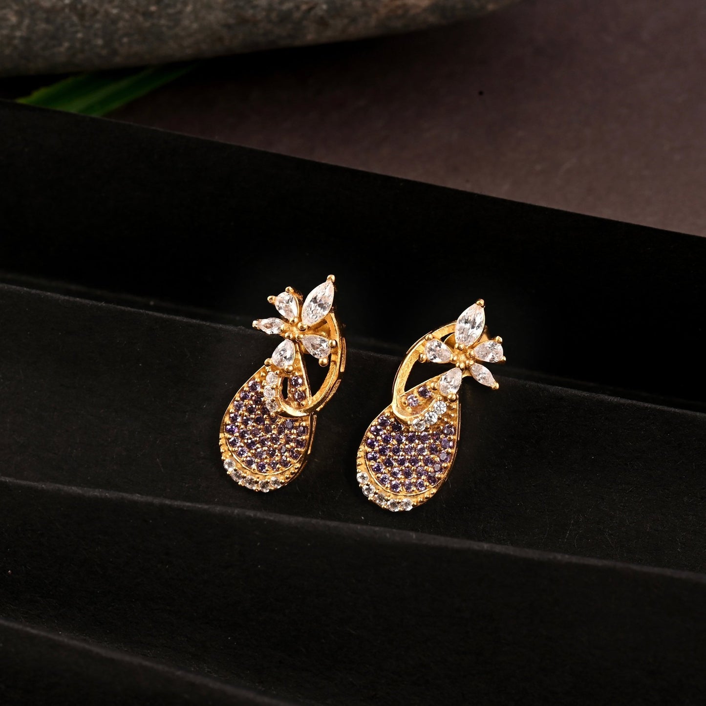 The Royal Plumage Earrings - Vinayak - House of Silver