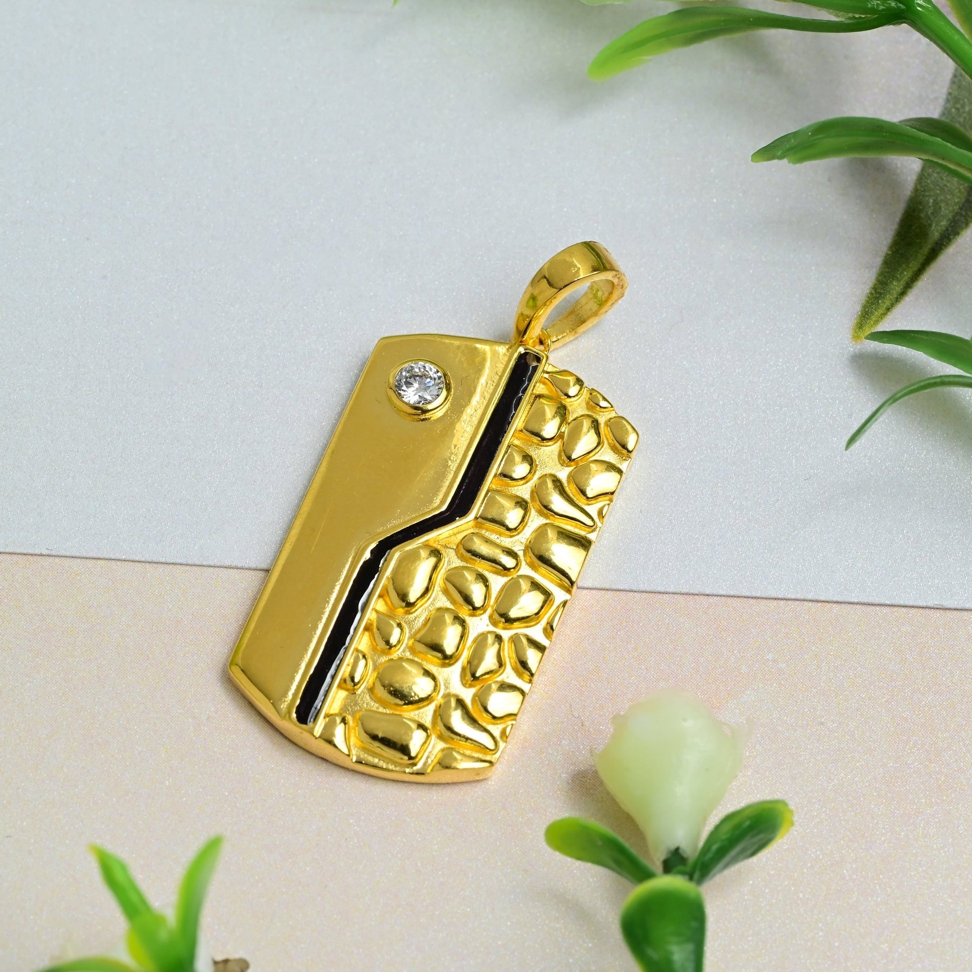 The Serene Silver Pendant - Vinayak - House of Silver