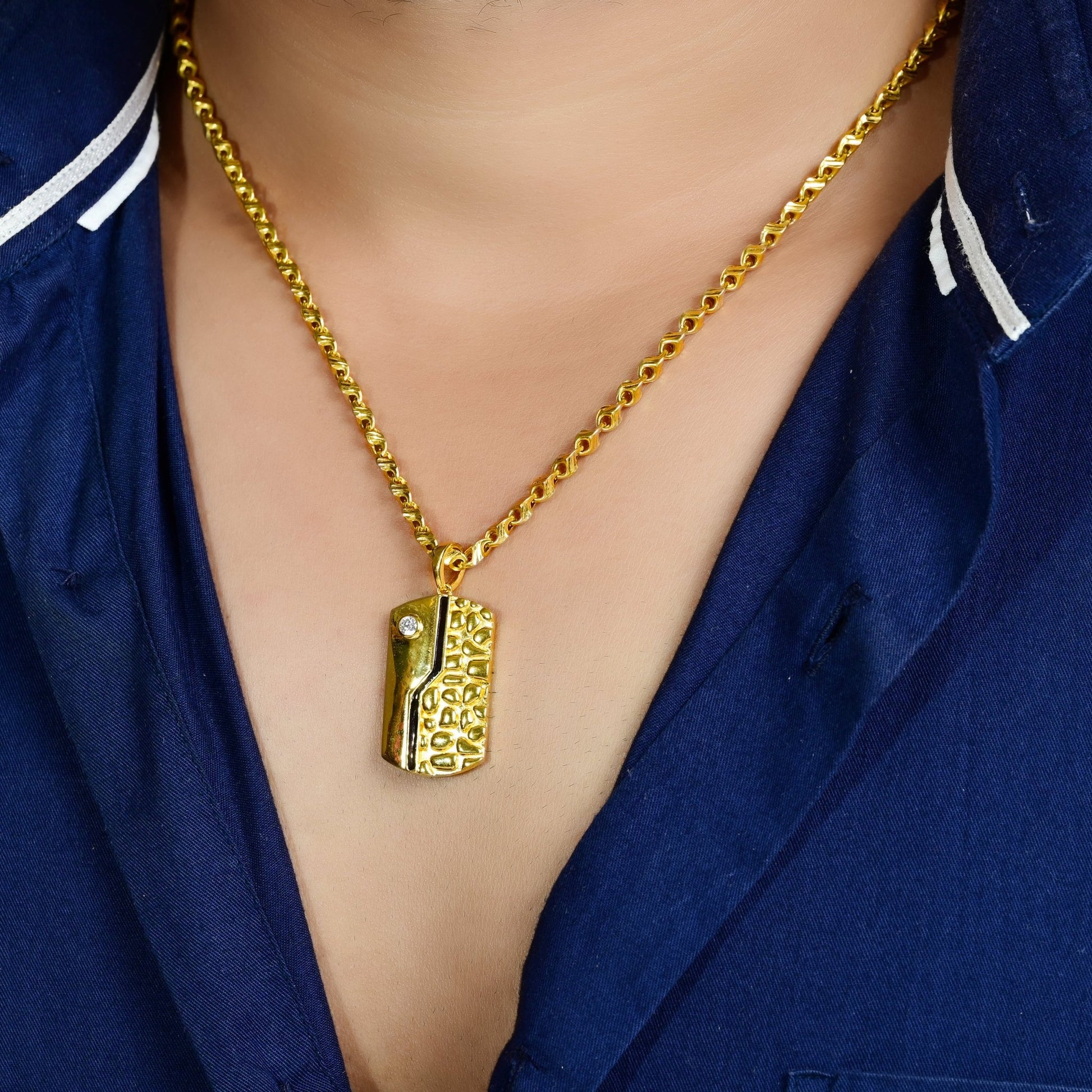 The Serene Silver Pendant - Vinayak - House of Silver