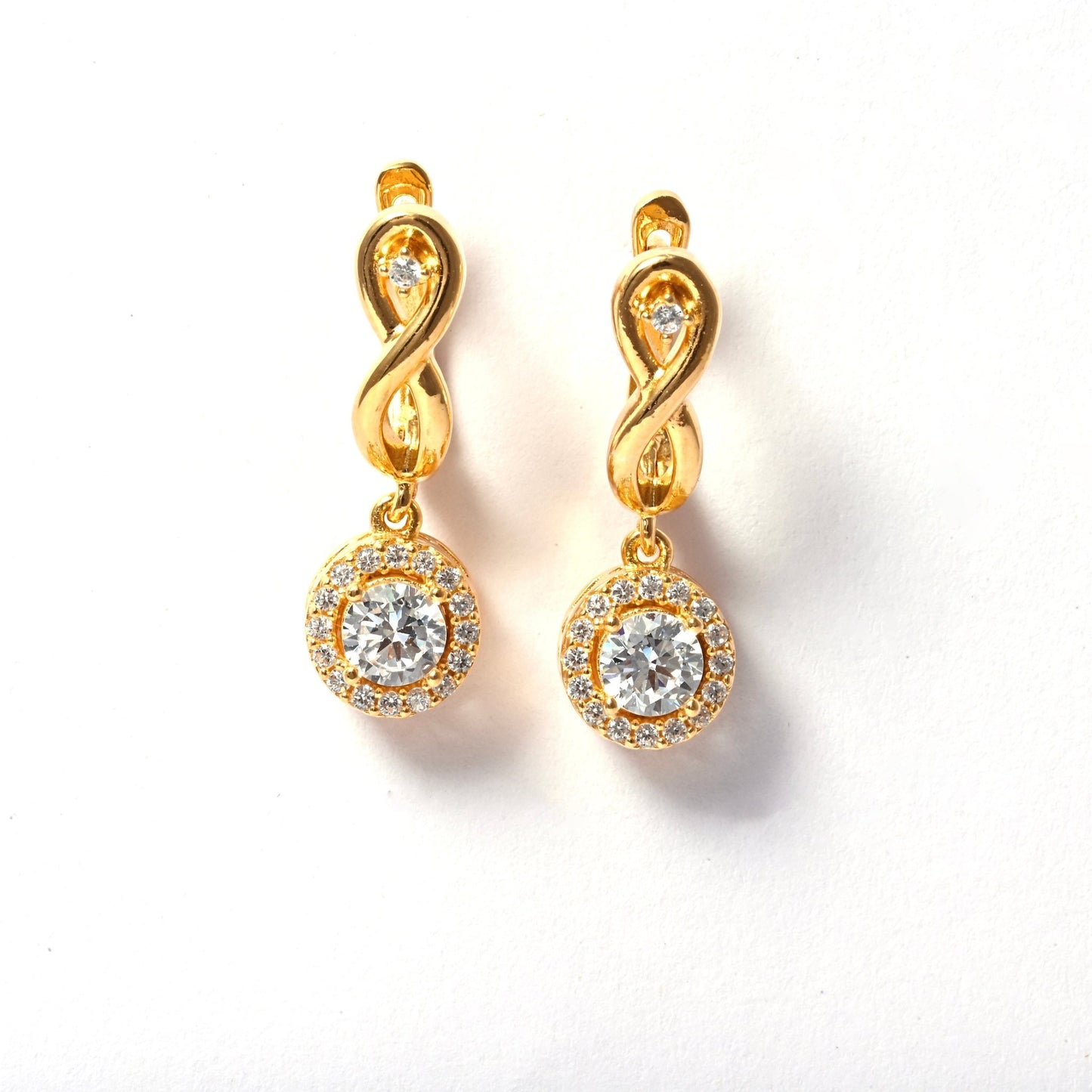 The Shimmering Dangle Earrings - Vinayak - House of Silver