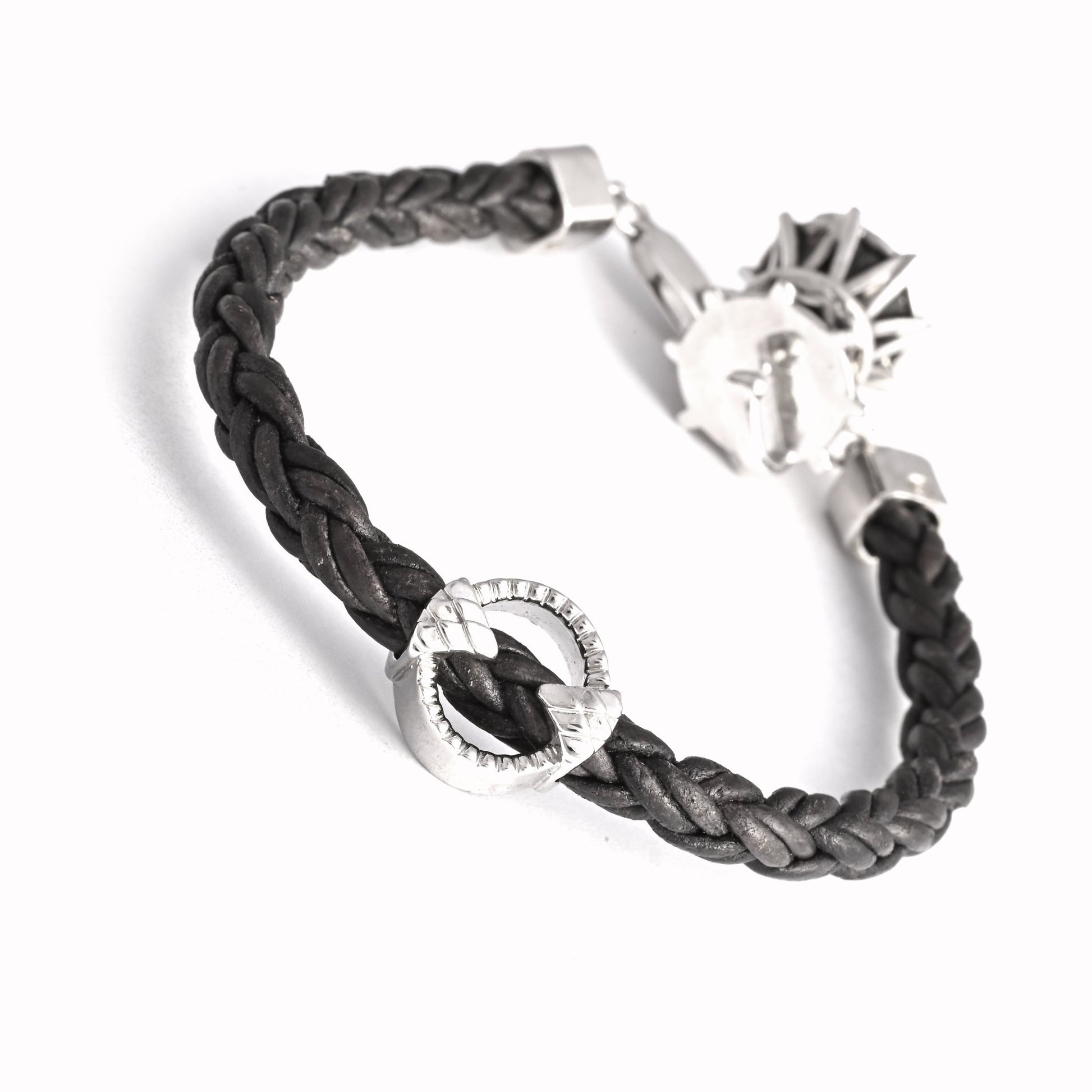 The Shiv Dhvani Silver Belt Bracelet - Vinayak - House of Silver