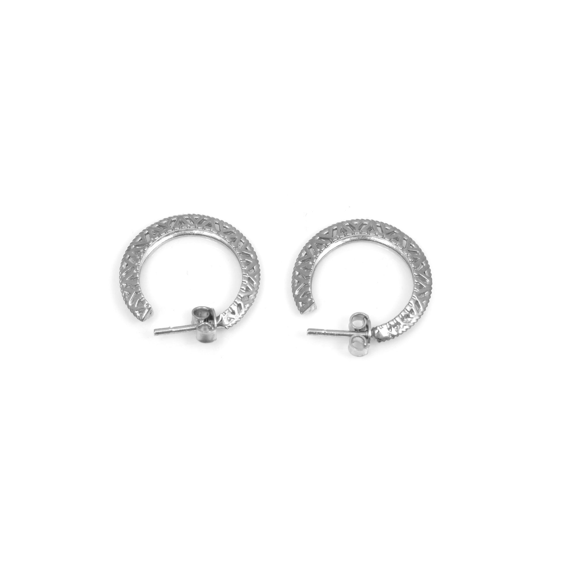 The Silver Hoop Earrings - Vinayak - House of Silver