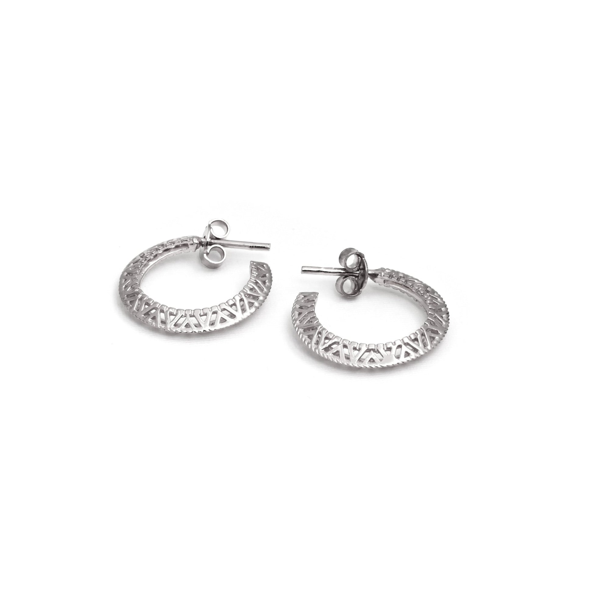 The Silver Hoop Earrings - Vinayak - House of Silver