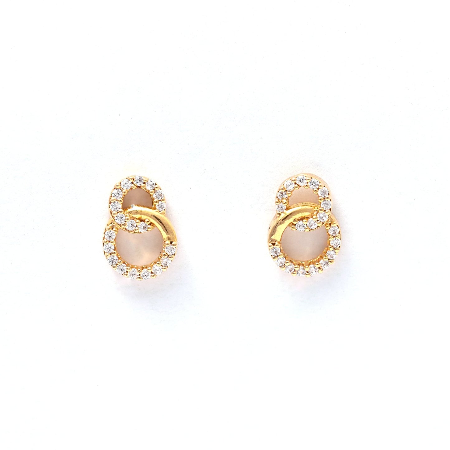The Silver Shimmer Stud Earrings - Vinayak - House of Silver