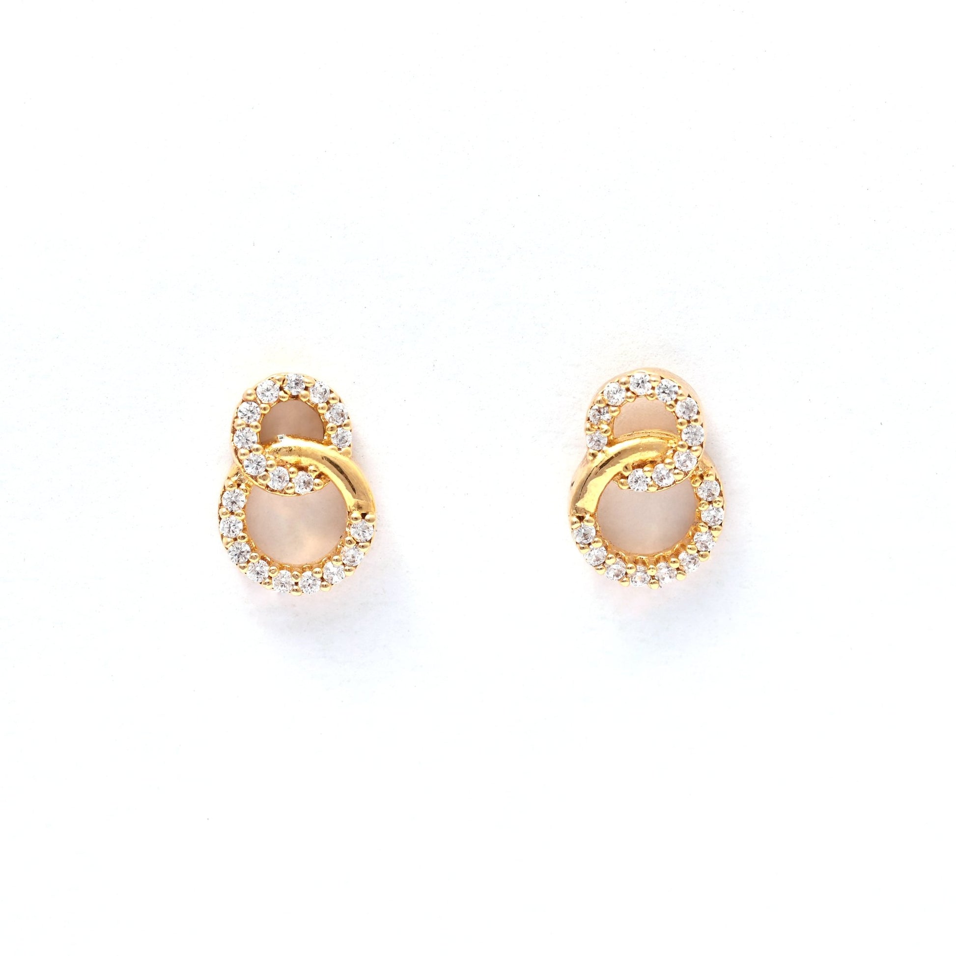 The Silver Shimmer Stud Earrings - Vinayak - House of Silver