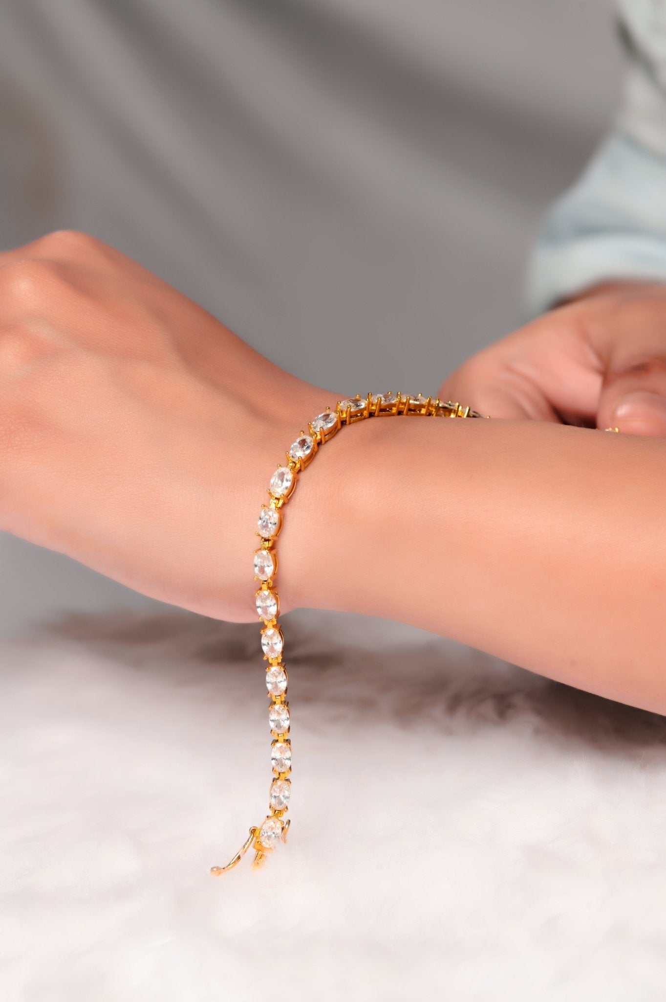 The Silver Tennis Bracelet - Vinayak - House of Silver