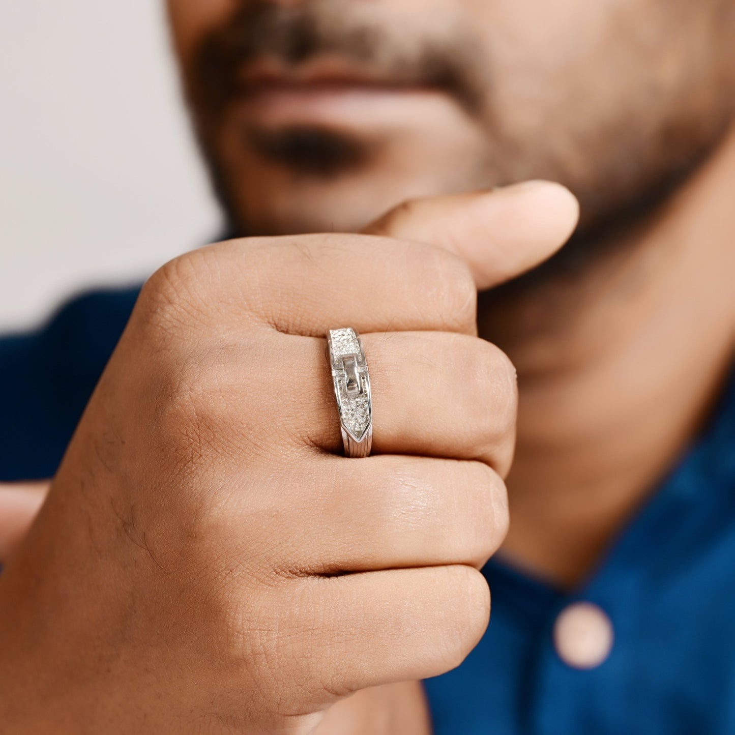 The Sleek Silver Essence Ring - Vinayak - House of Silver
