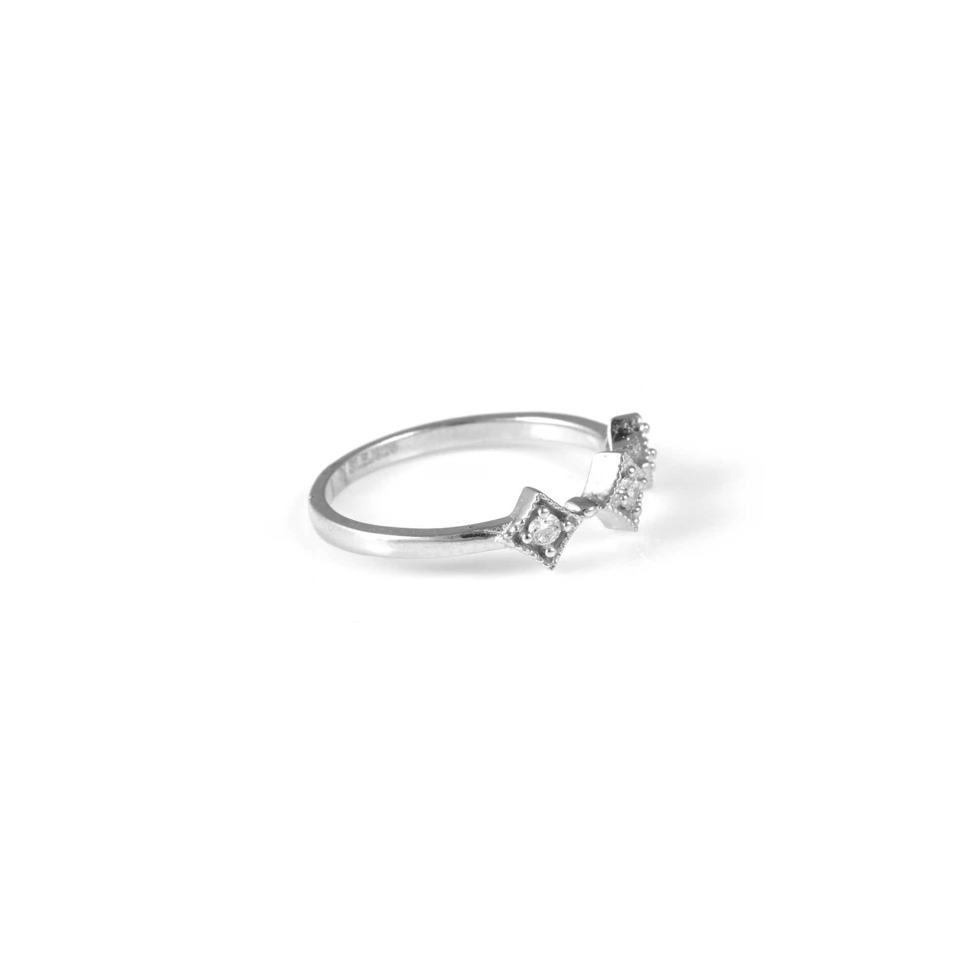 The Subtle Elegance Zirconia Ring - Vinayak - House of Silver