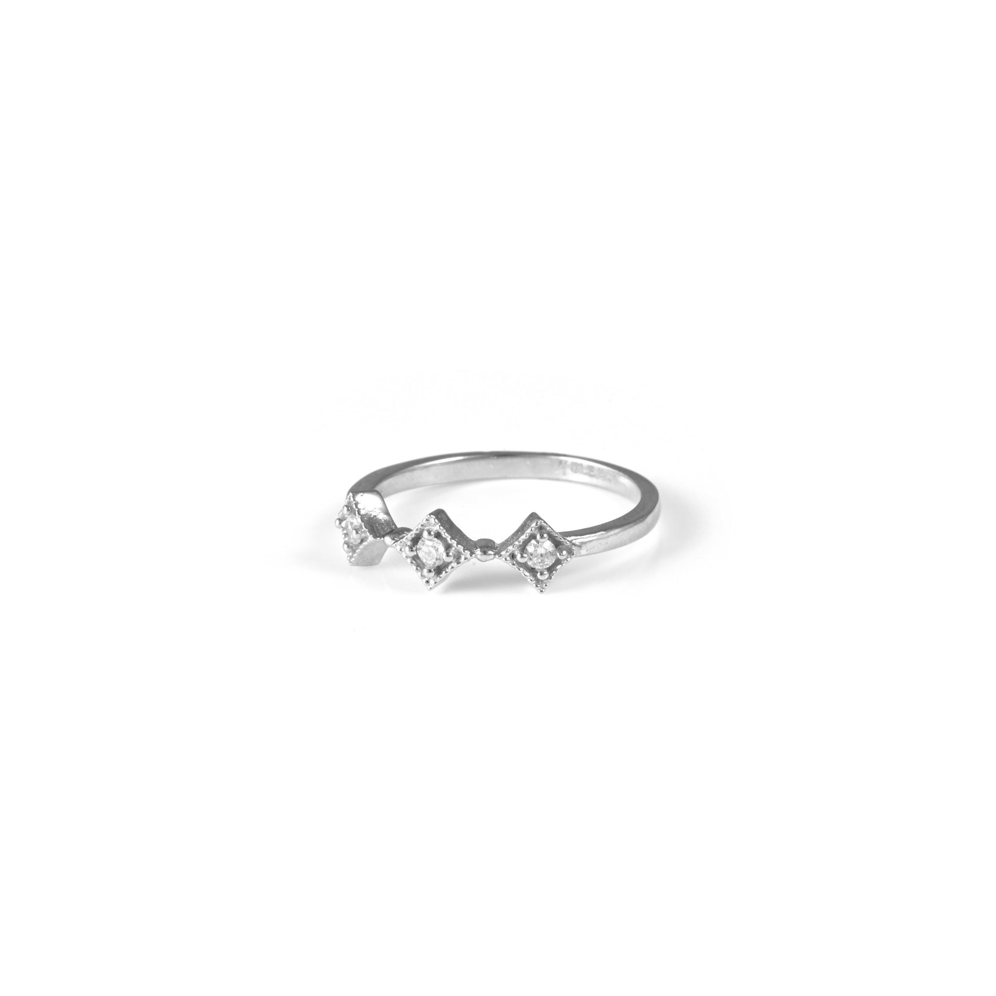 The Subtle Elegance Zirconia Ring - Vinayak - House of Silver