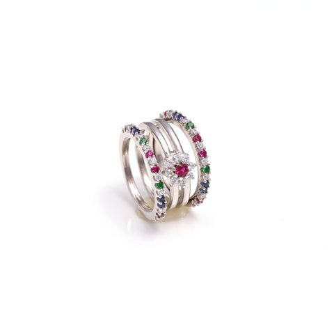The Triple Harmony Band Ring