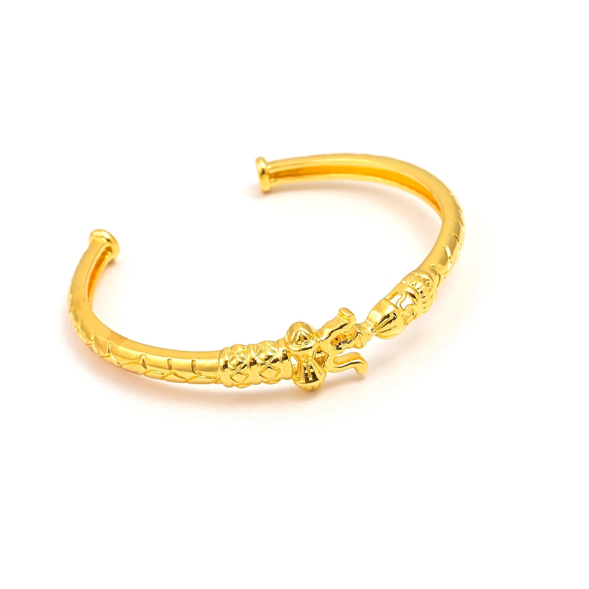 The Trishul Silver Cuff Bracelet - Vinayak - House of Silver