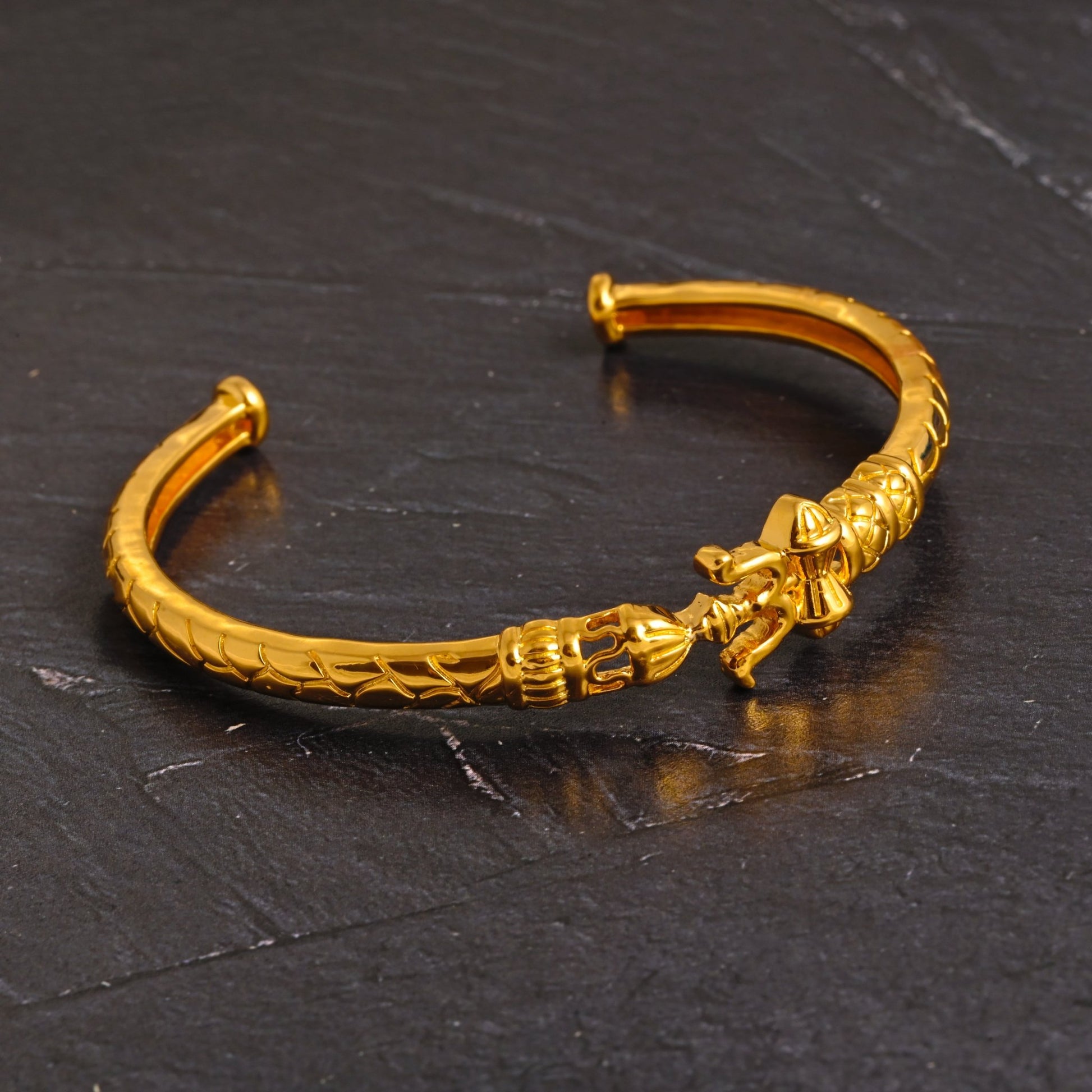 The Trishul Silver Cuff Bracelet - Vinayak - House of Silver