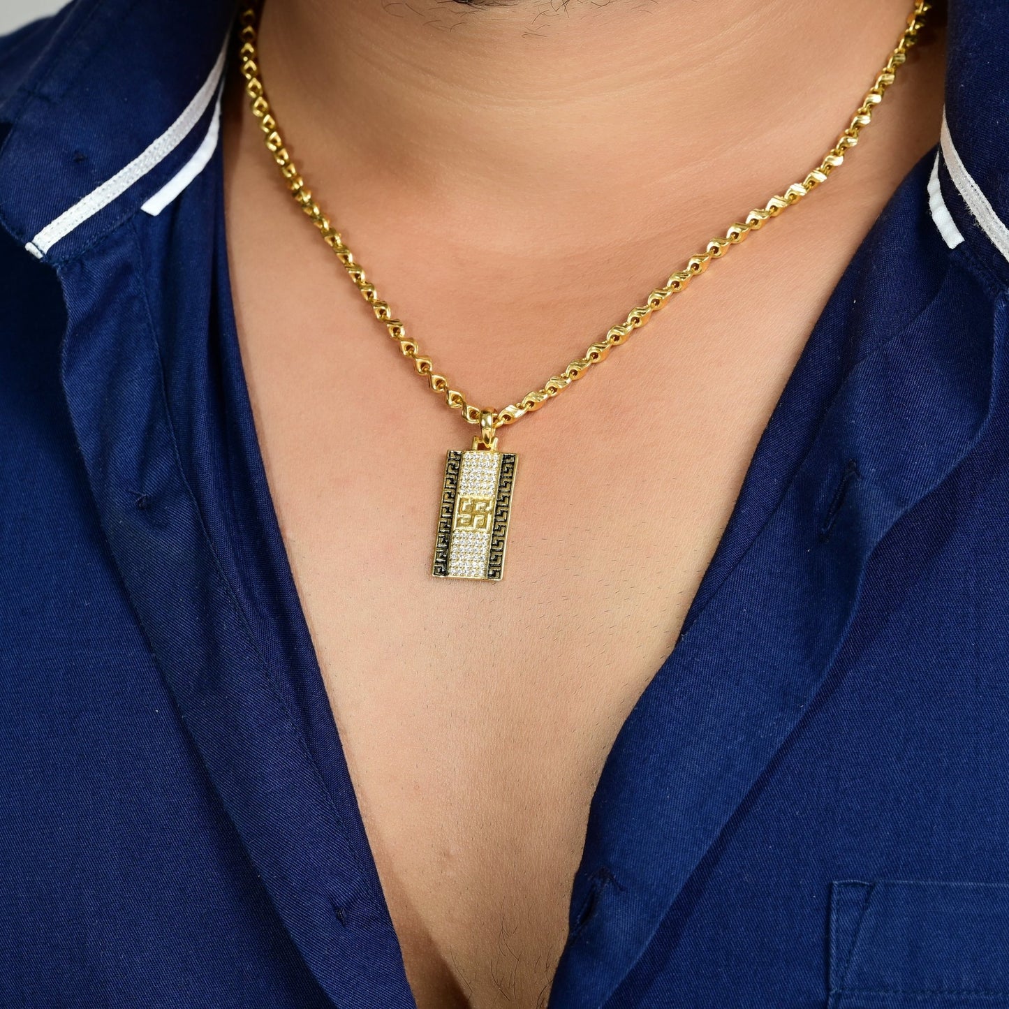 The Trishul Sparkle Pendant - Vinayak - House of Silver