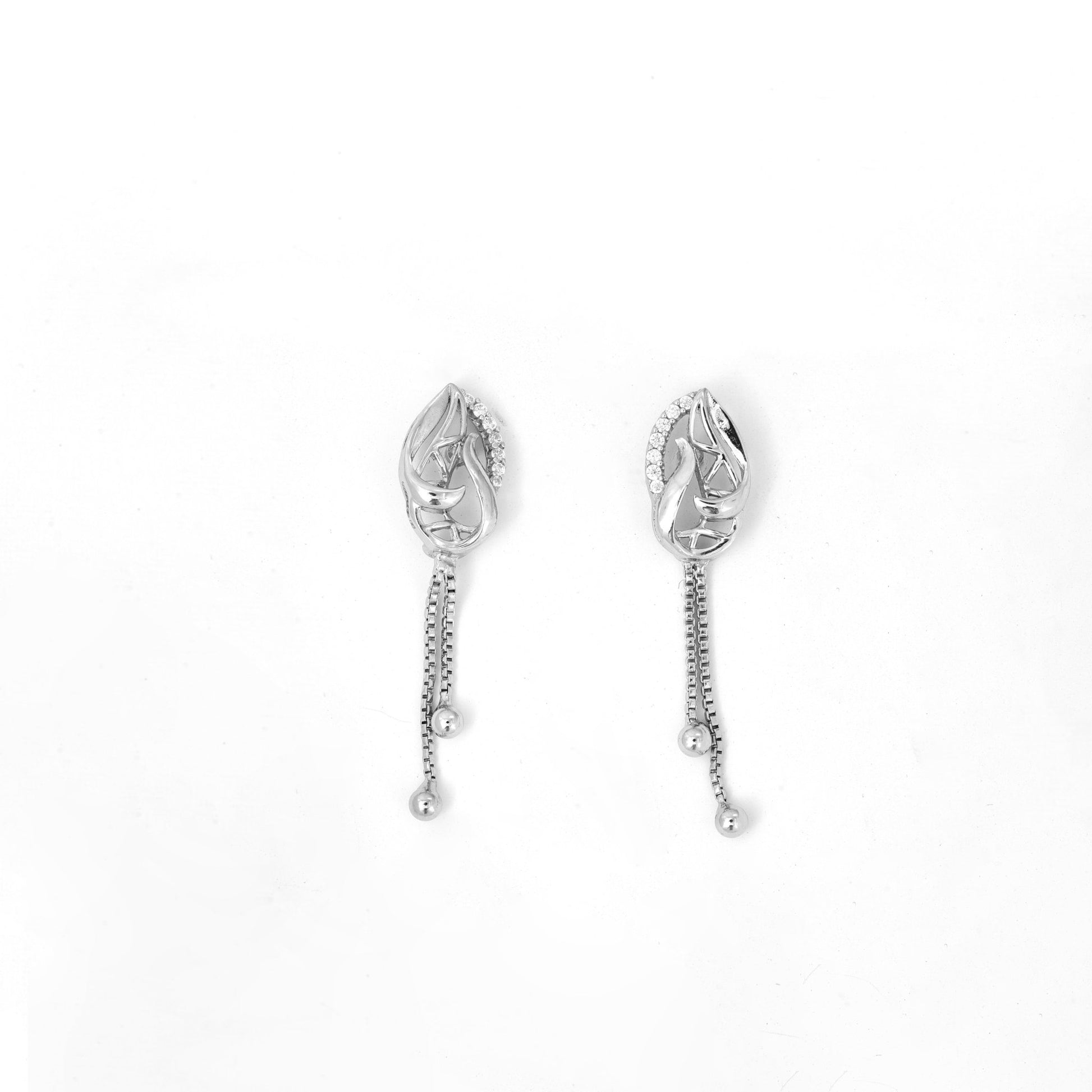 The Zirconian Charm Necklace Set - Vinayak - House of Silver